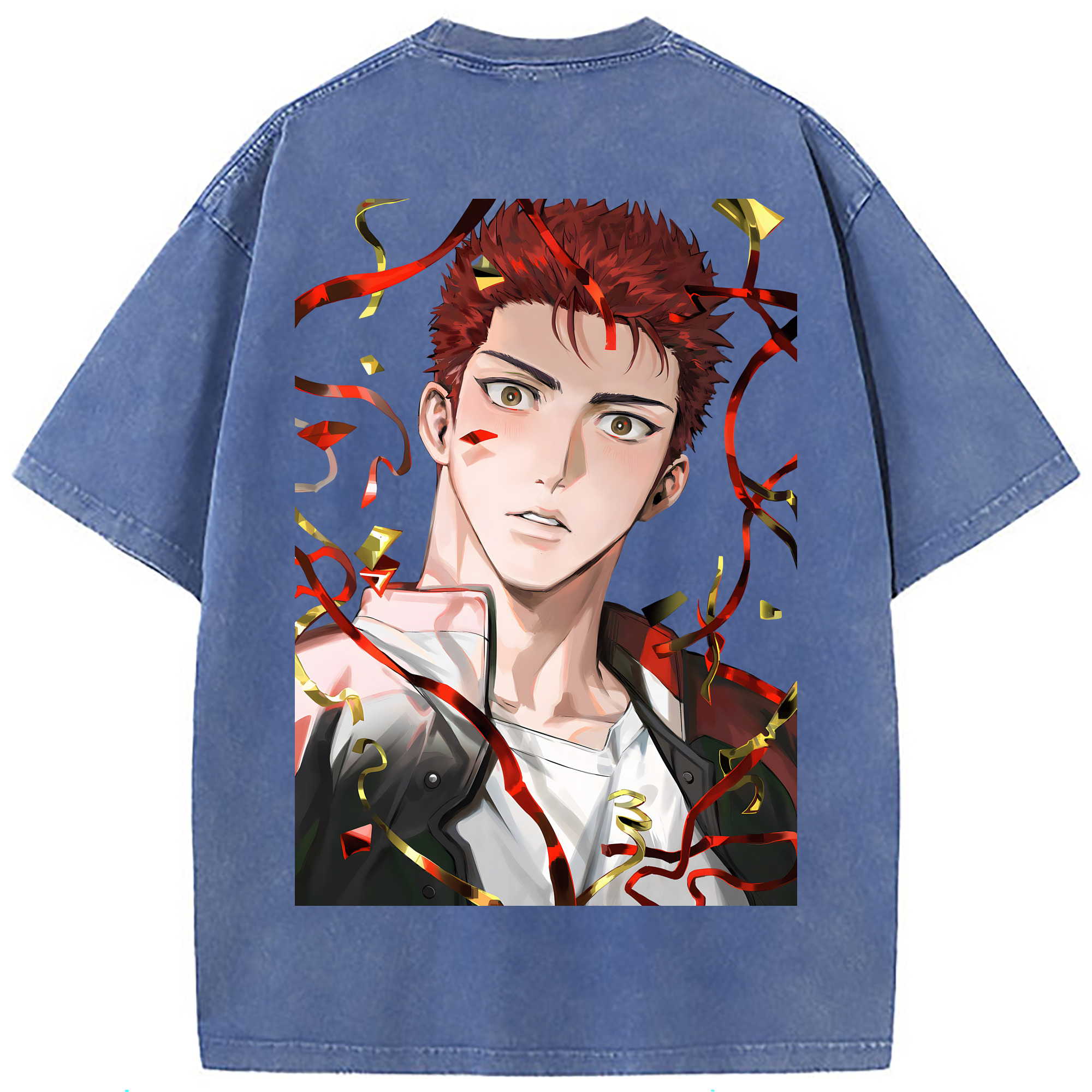 （画像用） SLAM DUNK／スラムダンク 綿100% ヴィンテージ風 半袖Tシャツ（背面プリント）
