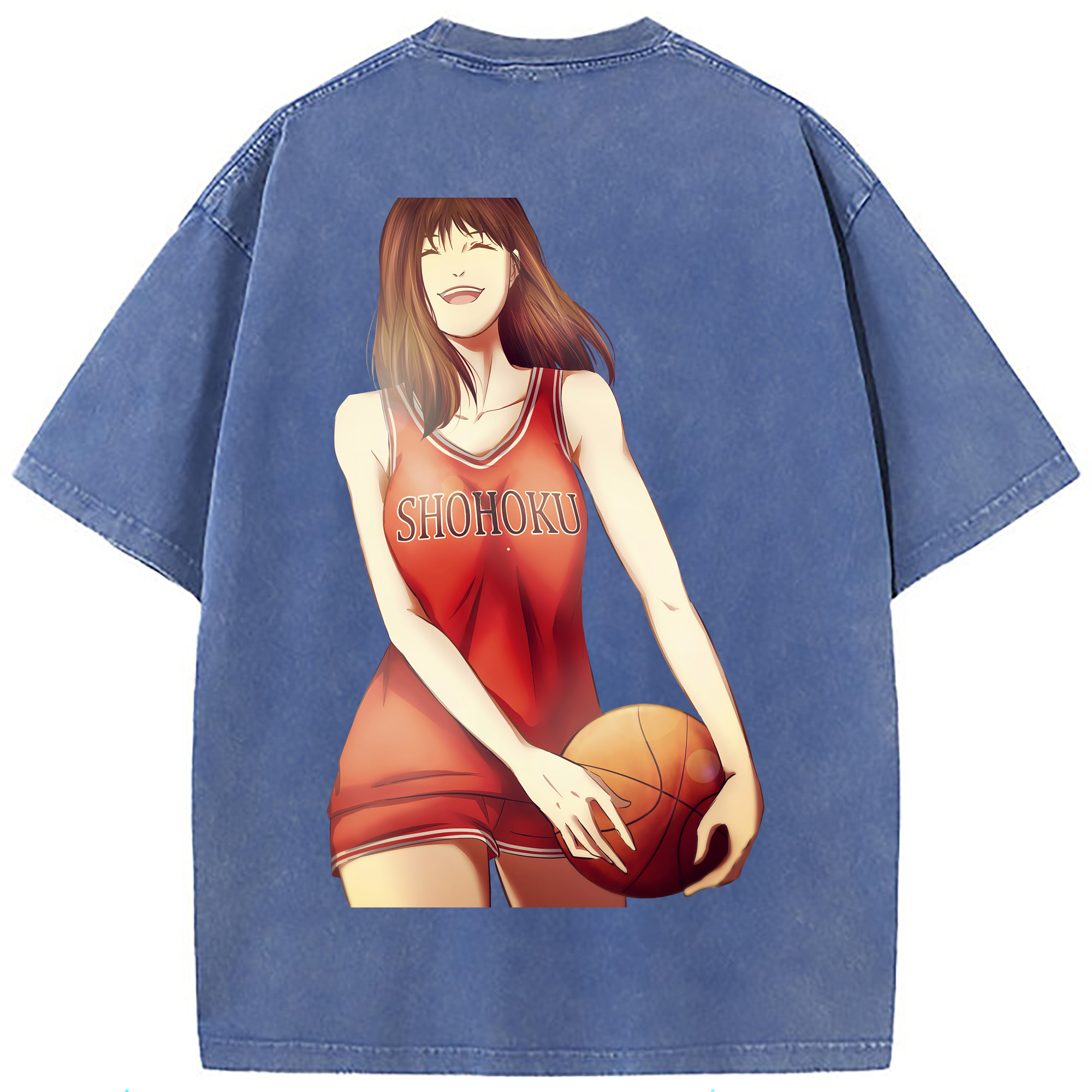 （画像用） SLAM DUNK／スラムダンク 綿100% ヴィンテージ風 半袖Tシャツ（背面プリント）