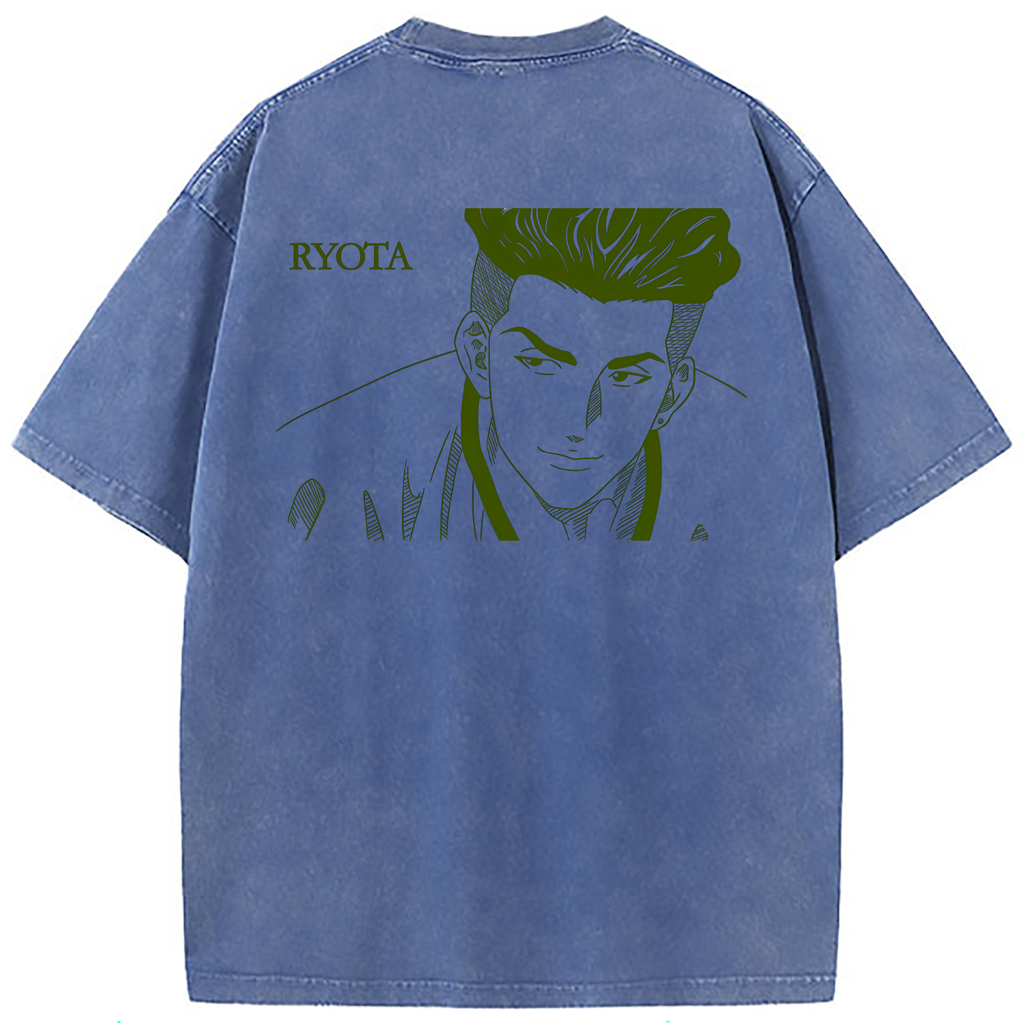 （画像用） SLAM DUNK／スラムダンク 綿100% ヴィンテージ風 半袖Tシャツ（背面プリント）