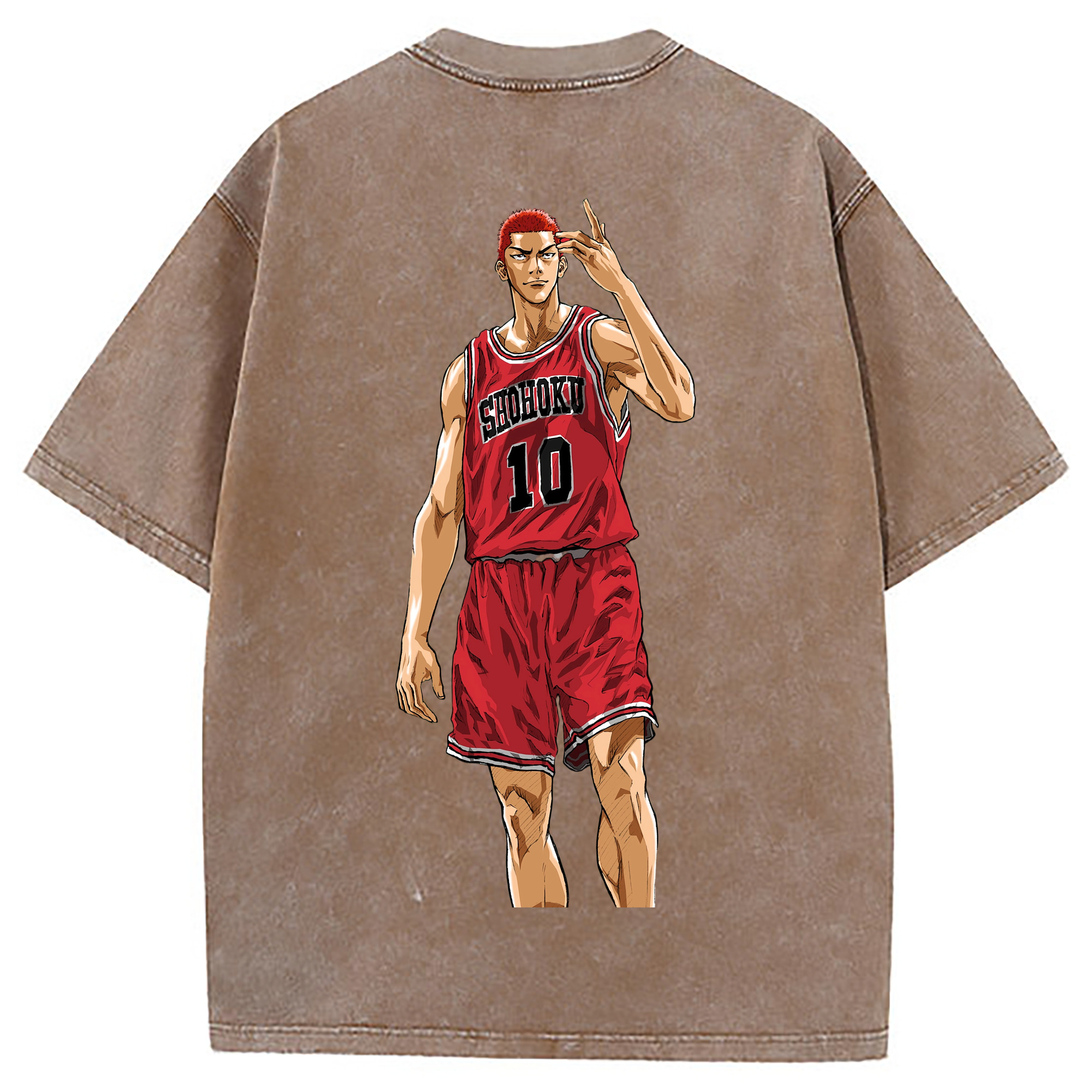 （画像用） SLAM DUNK／スラムダンク 綿100% ヴィンテージ風 半袖Tシャツ（背面プリント）