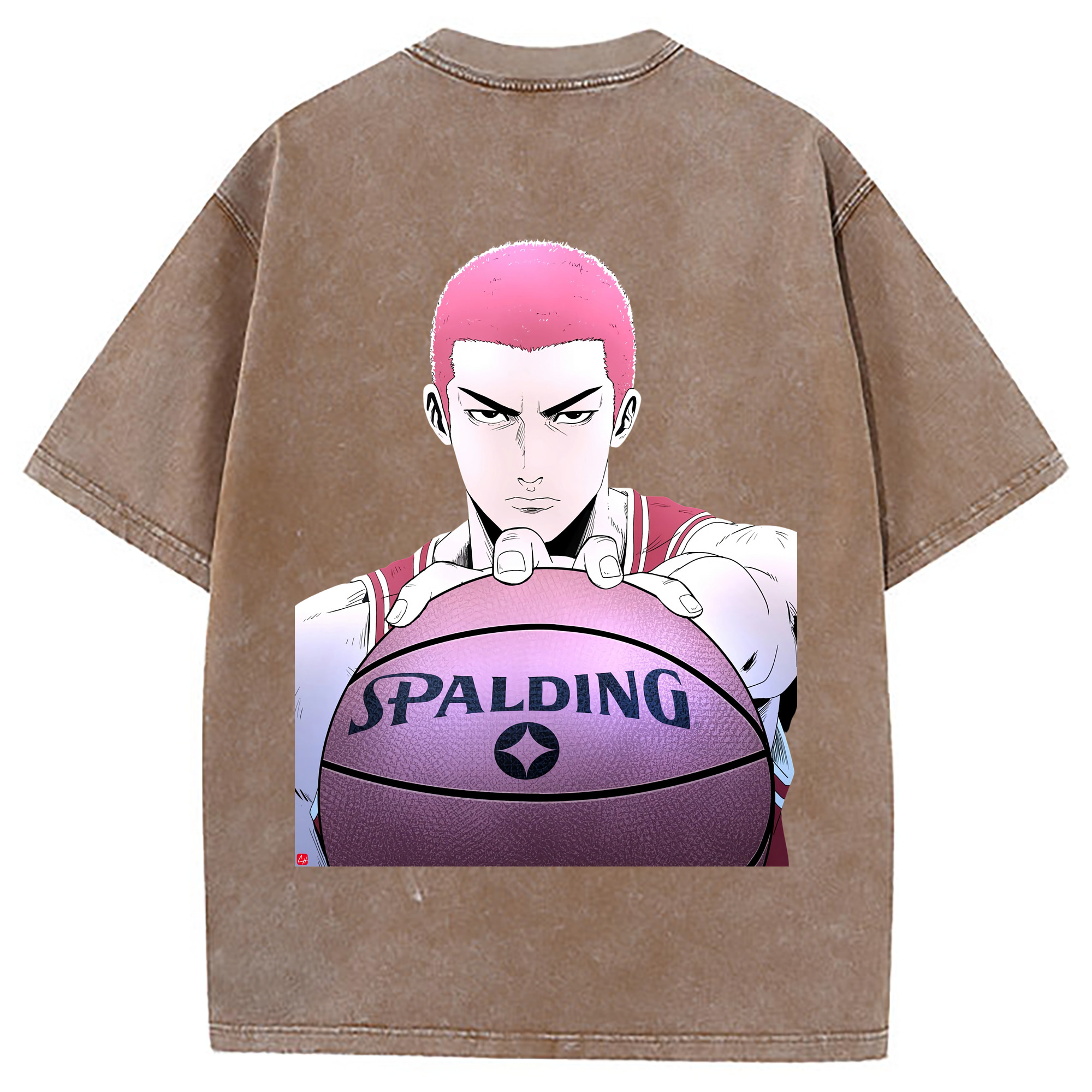 （画像用） SLAM DUNK／スラムダンク 綿100% ヴィンテージ風 半袖Tシャツ（背面プリント）