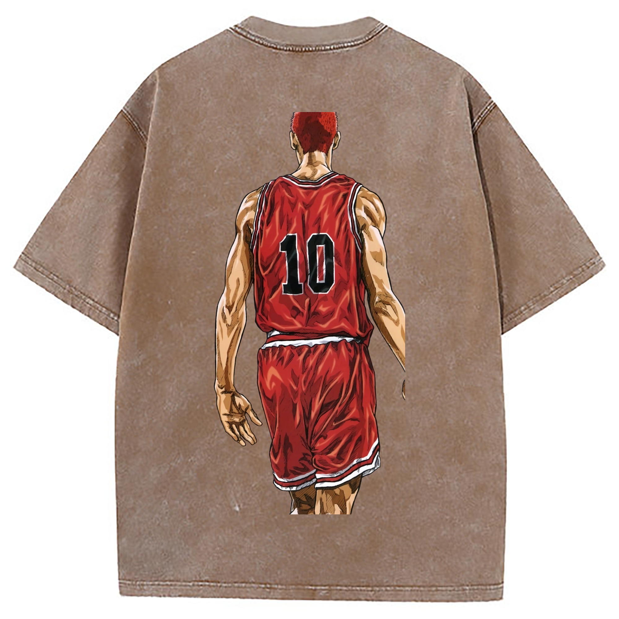 （画像用） SLAM DUNK／スラムダンク 綿100% ヴィンテージ風 半袖Tシャツ（背面プリント）
