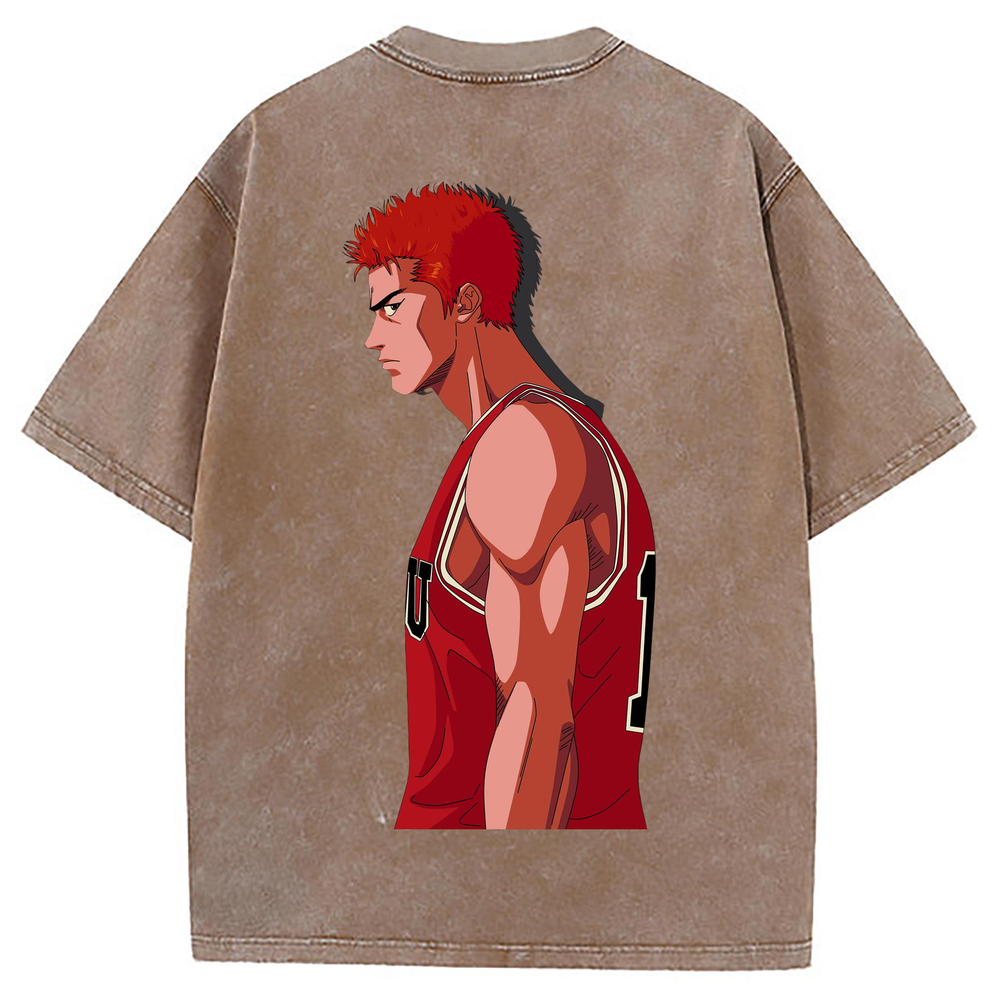 （画像用） SLAM DUNK／スラムダンク 綿100% ヴィンテージ風 半袖Tシャツ（背面プリント）