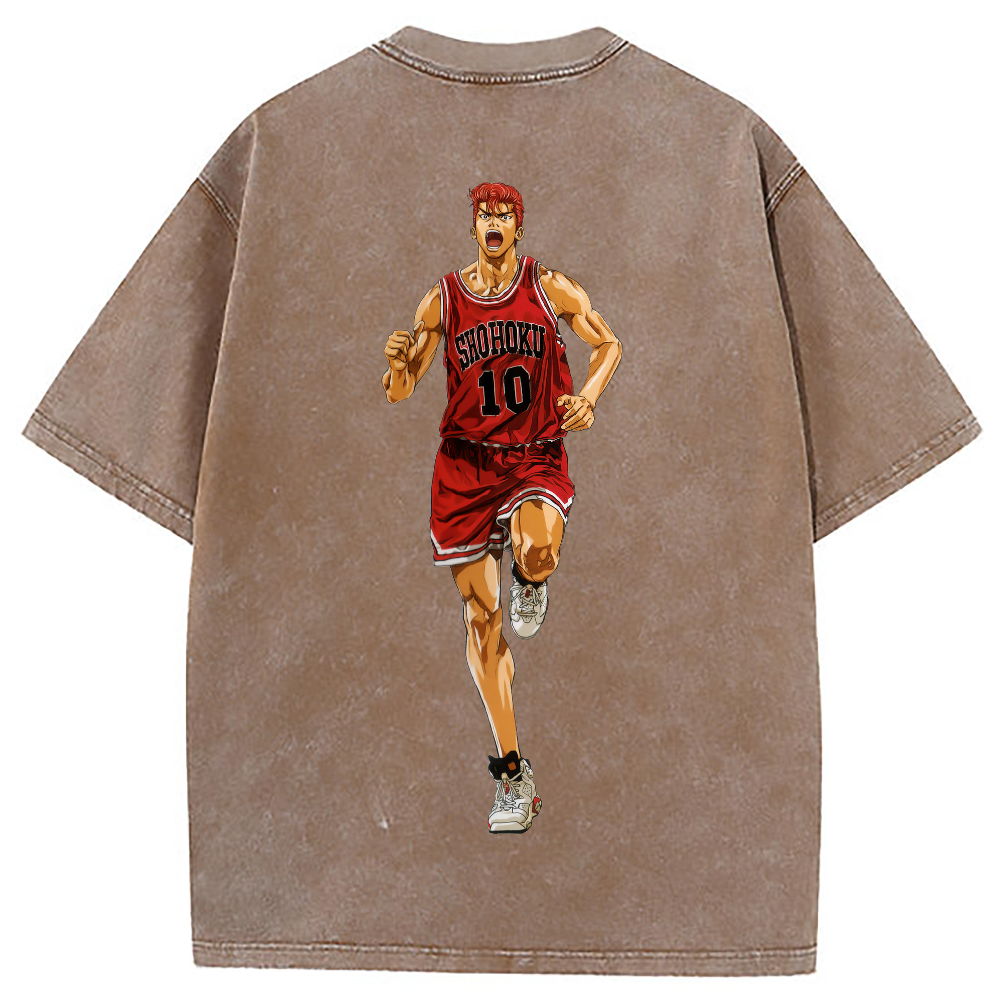 （画像用） SLAM DUNK／スラムダンク 綿100% ヴィンテージ風 半袖Tシャツ（背面プリント）