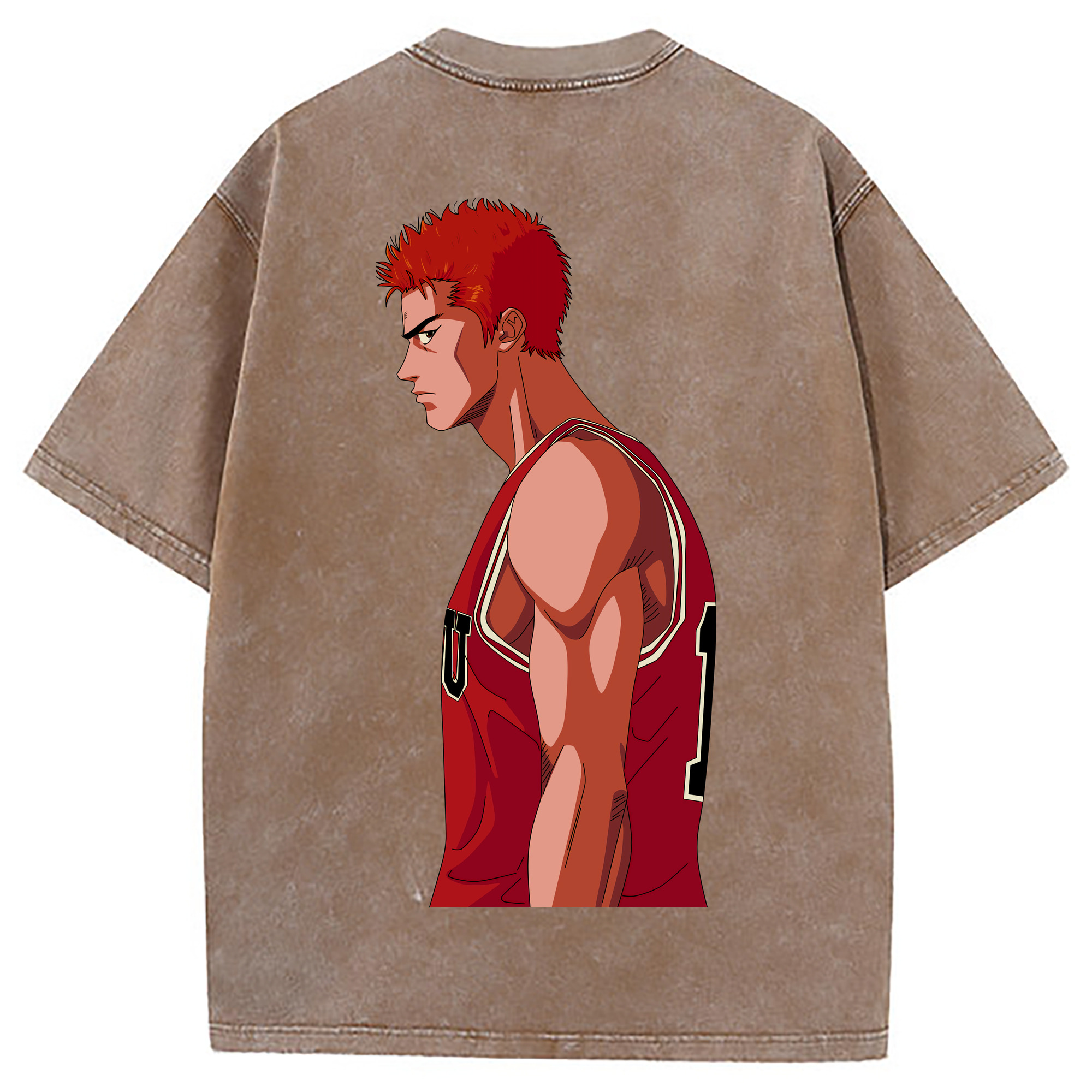（画像用） SLAM DUNK／スラムダンク 綿100% ヴィンテージ風 半袖Tシャツ（背面プリント）