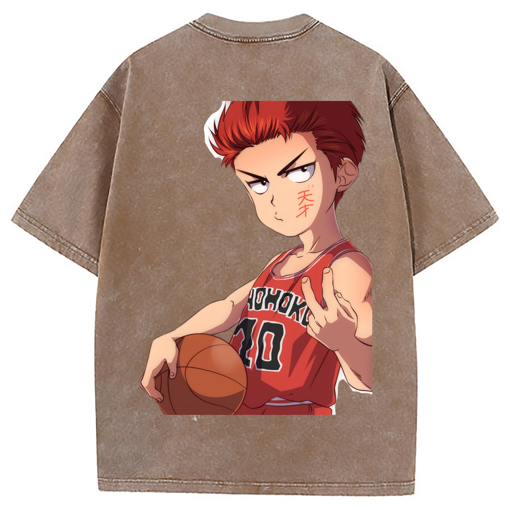 （画像用） SLAM DUNK／スラムダンク 綿100% ヴィンテージ風 半袖Tシャツ（背面プリント）