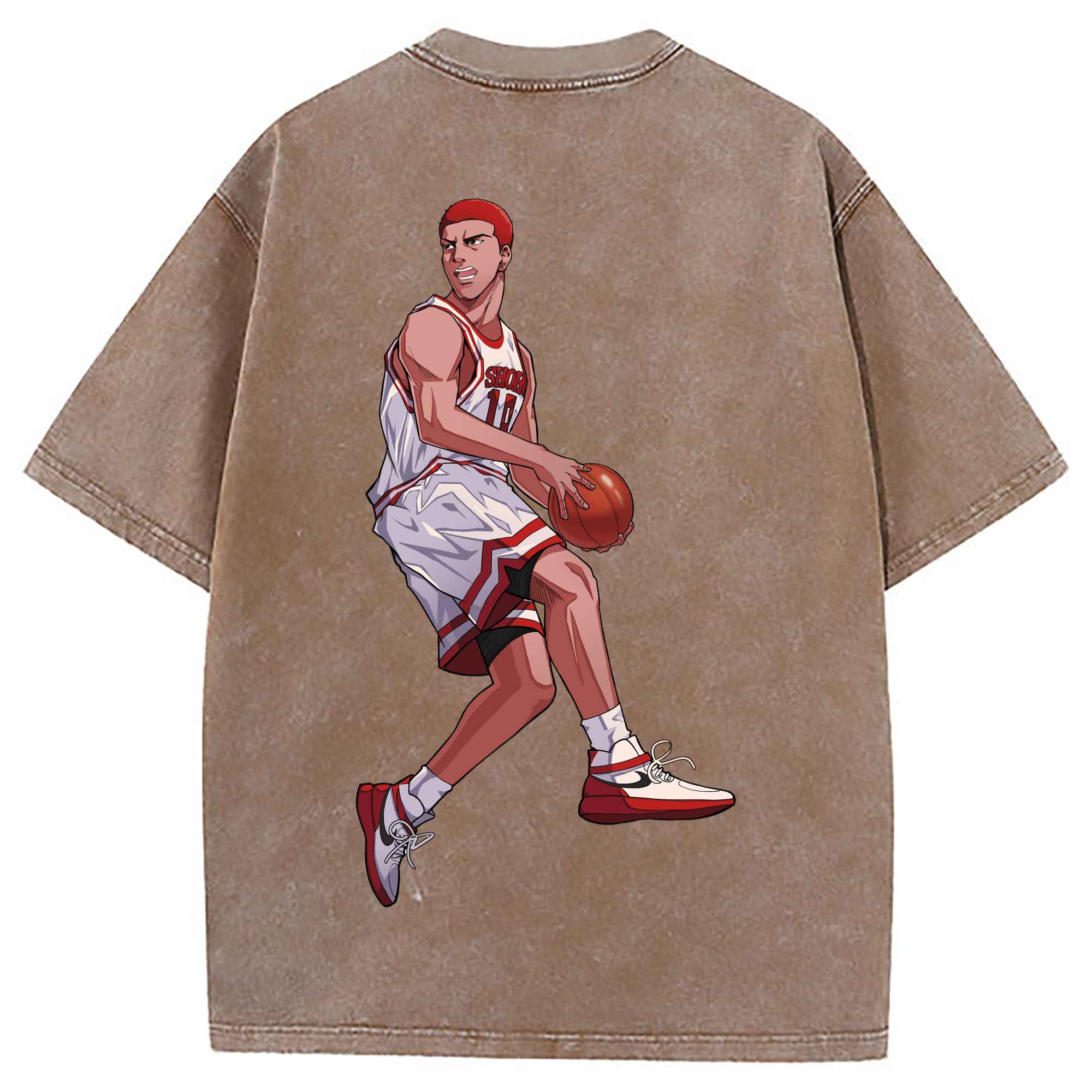 （画像用） SLAM DUNK／スラムダンク 綿100% ヴィンテージ風 半袖Tシャツ（背面プリント）