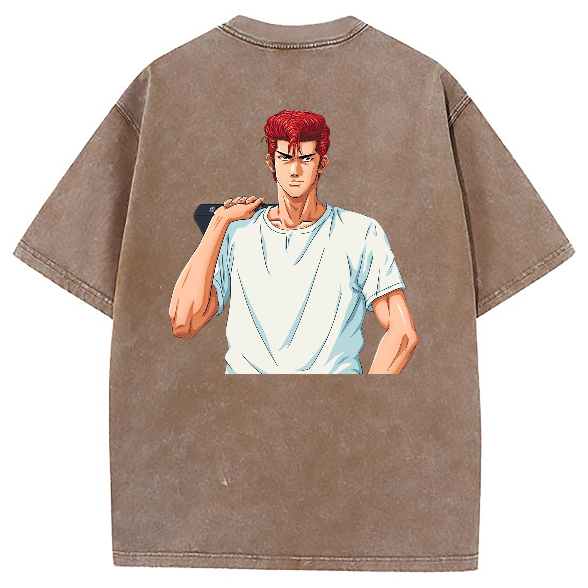 （画像用） SLAM DUNK／スラムダンク 綿100% ヴィンテージ風 半袖Tシャツ（背面プリント）