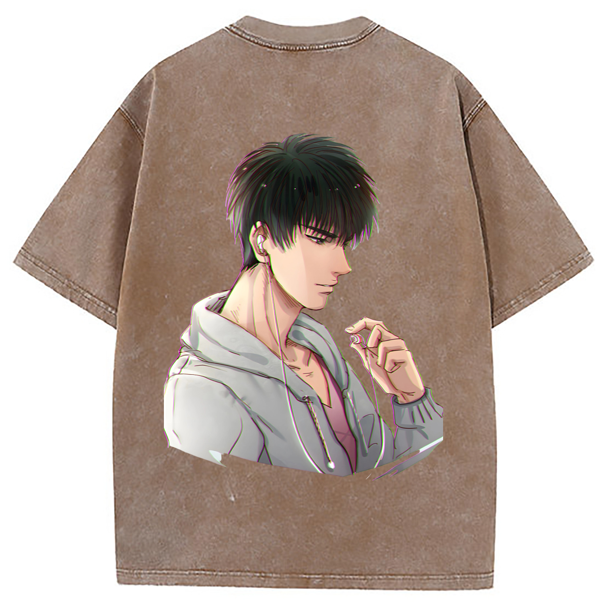（画像用） SLAM DUNK／スラムダンク 綿100% ヴィンテージ風 半袖Tシャツ（背面プリント）
