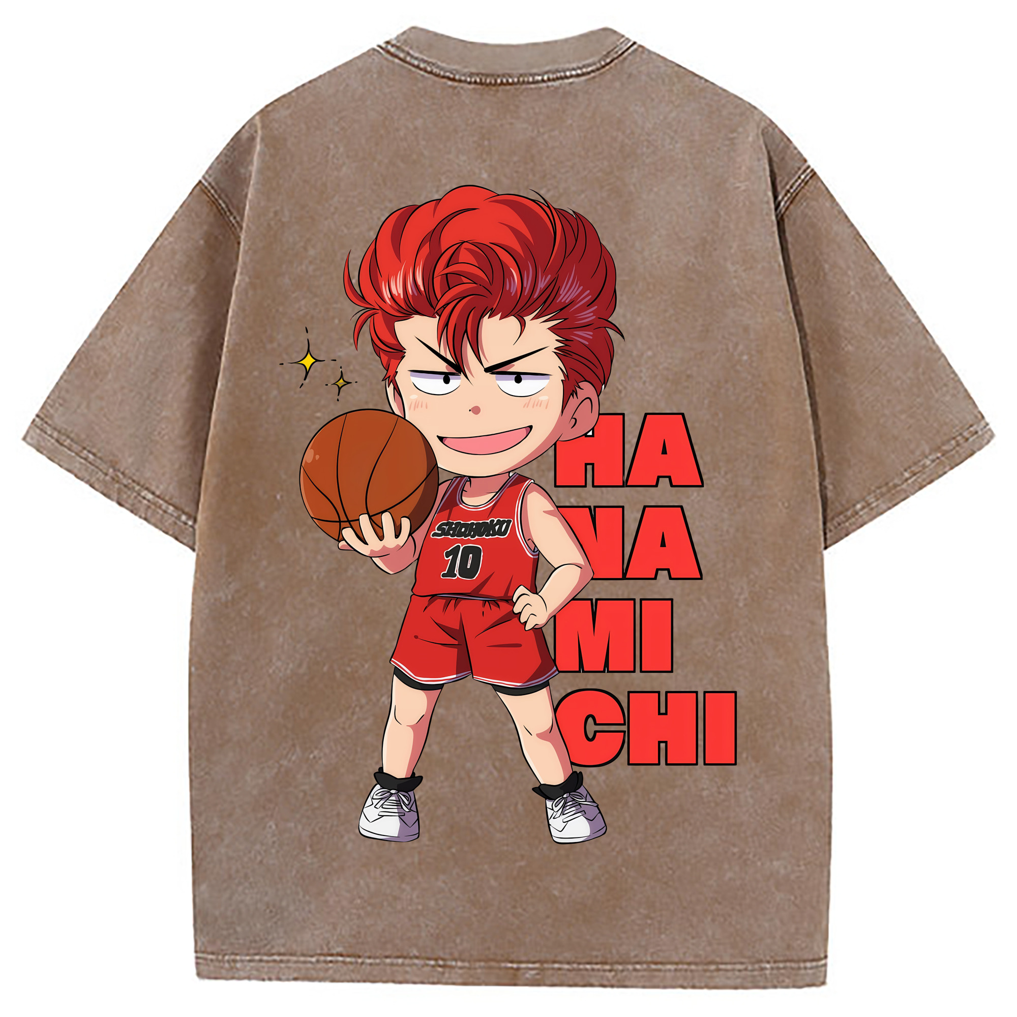 （画像用） SLAM DUNK／スラムダンク 綿100% ヴィンテージ風 半袖Tシャツ（背面プリント）