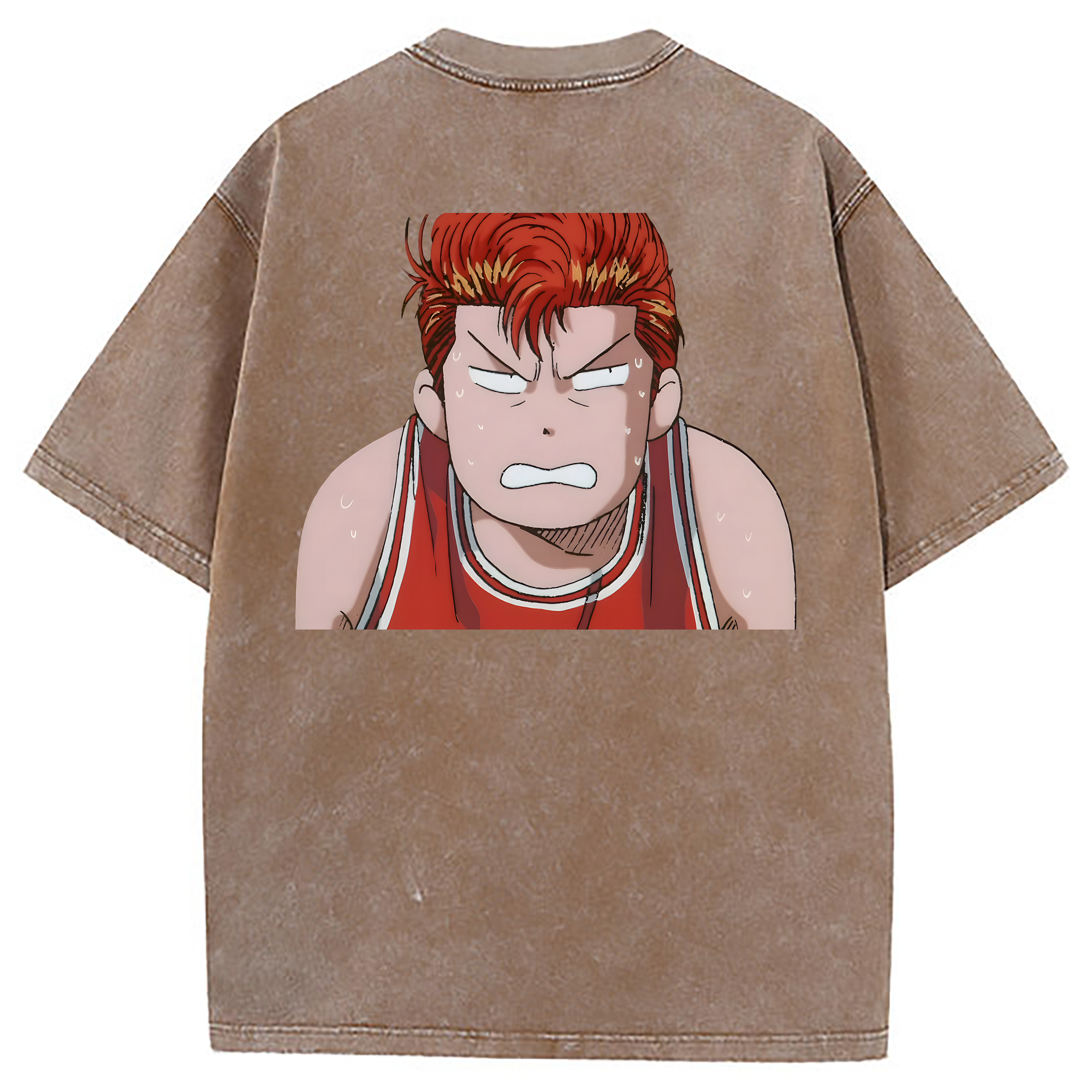 （画像用） SLAM DUNK／スラムダンク 綿100% ヴィンテージ風 半袖Tシャツ（背面プリント）
