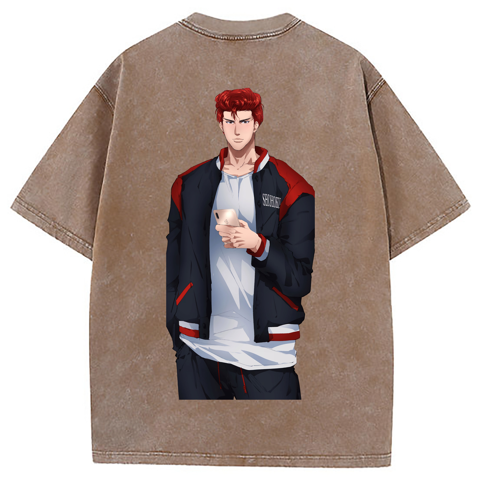 （画像用） SLAM DUNK／スラムダンク 綿100% ヴィンテージ風 半袖Tシャツ（背面プリント）