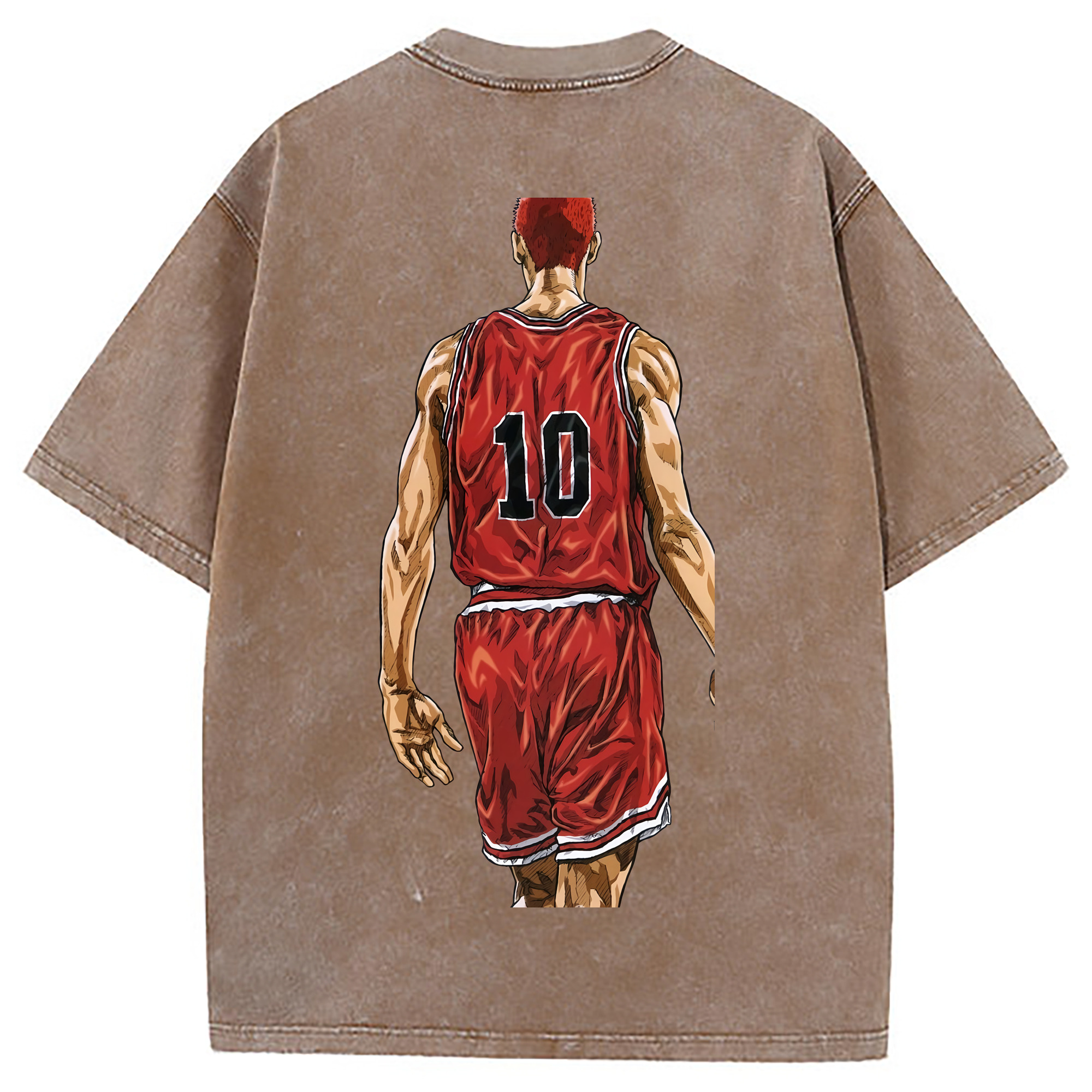 （画像用） SLAM DUNK／スラムダンク 綿100% ヴィンテージ風 半袖Tシャツ（背面プリント）