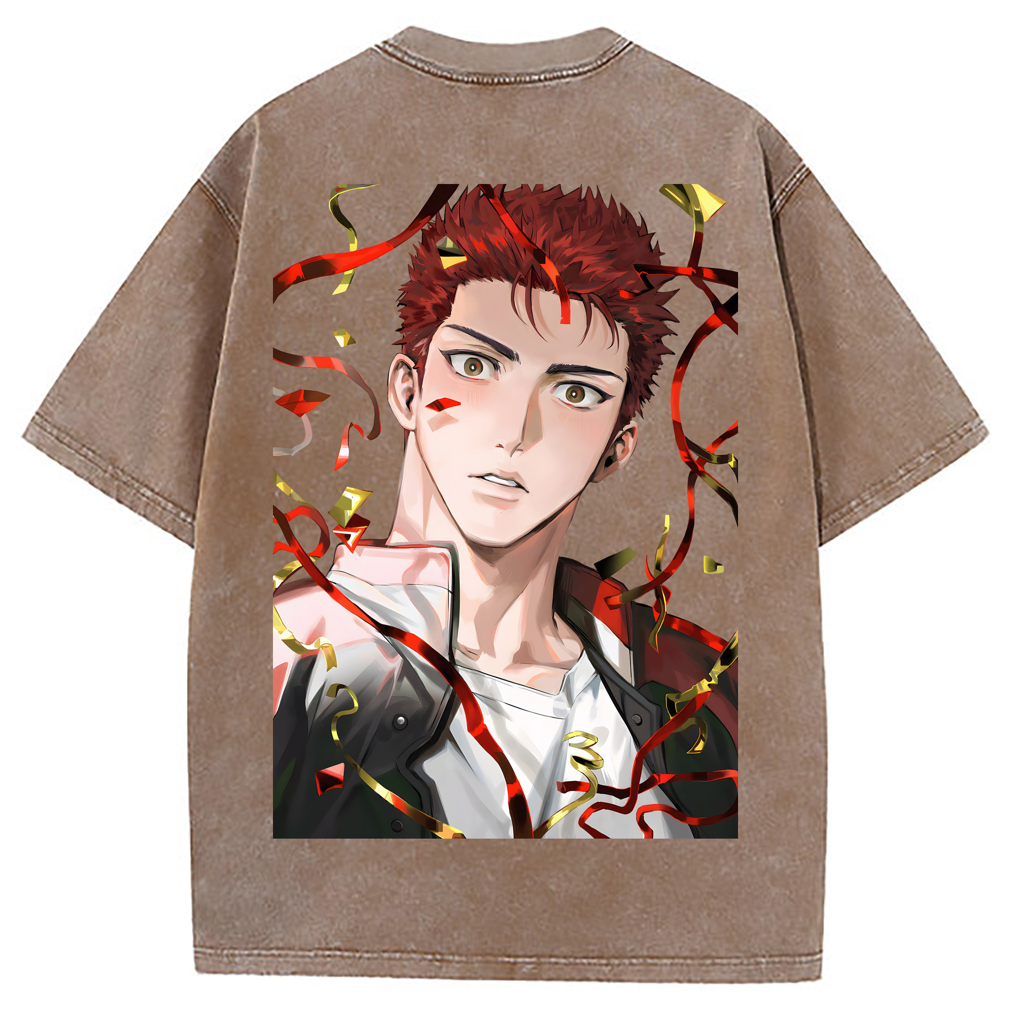 （画像用） SLAM DUNK／スラムダンク 綿100% ヴィンテージ風 半袖Tシャツ（背面プリント）
