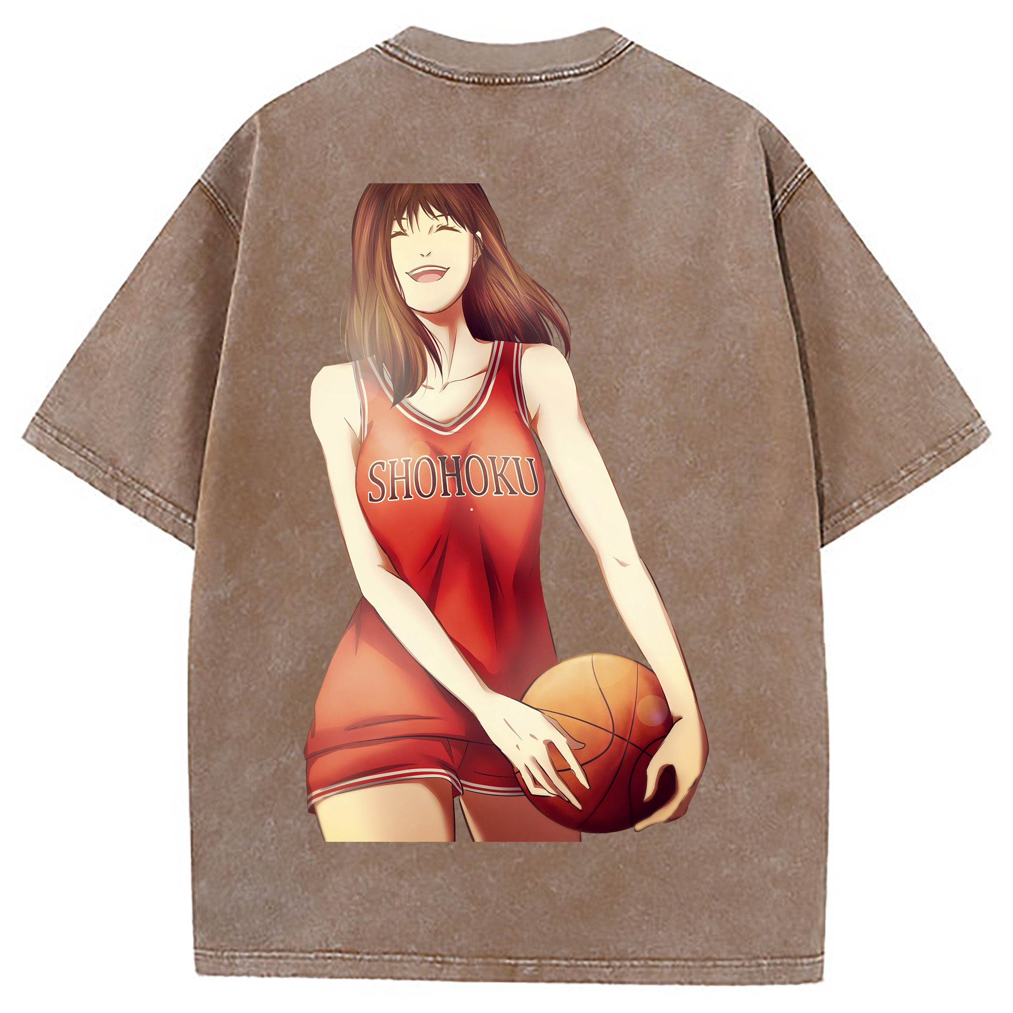 （画像用） SLAM DUNK／スラムダンク 綿100% ヴィンテージ風 半袖Tシャツ（背面プリント）