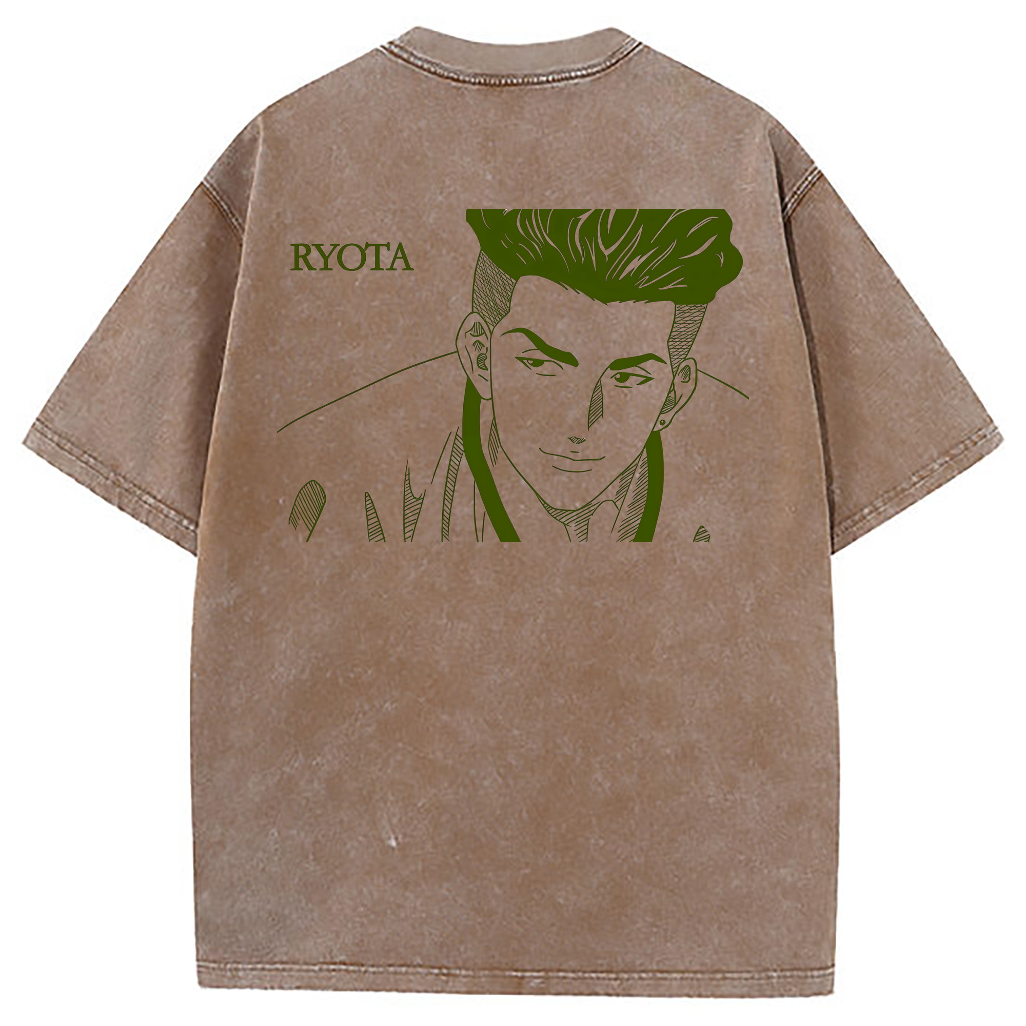 （画像用） SLAM DUNK／スラムダンク 綿100% ヴィンテージ風 半袖Tシャツ（背面プリント）