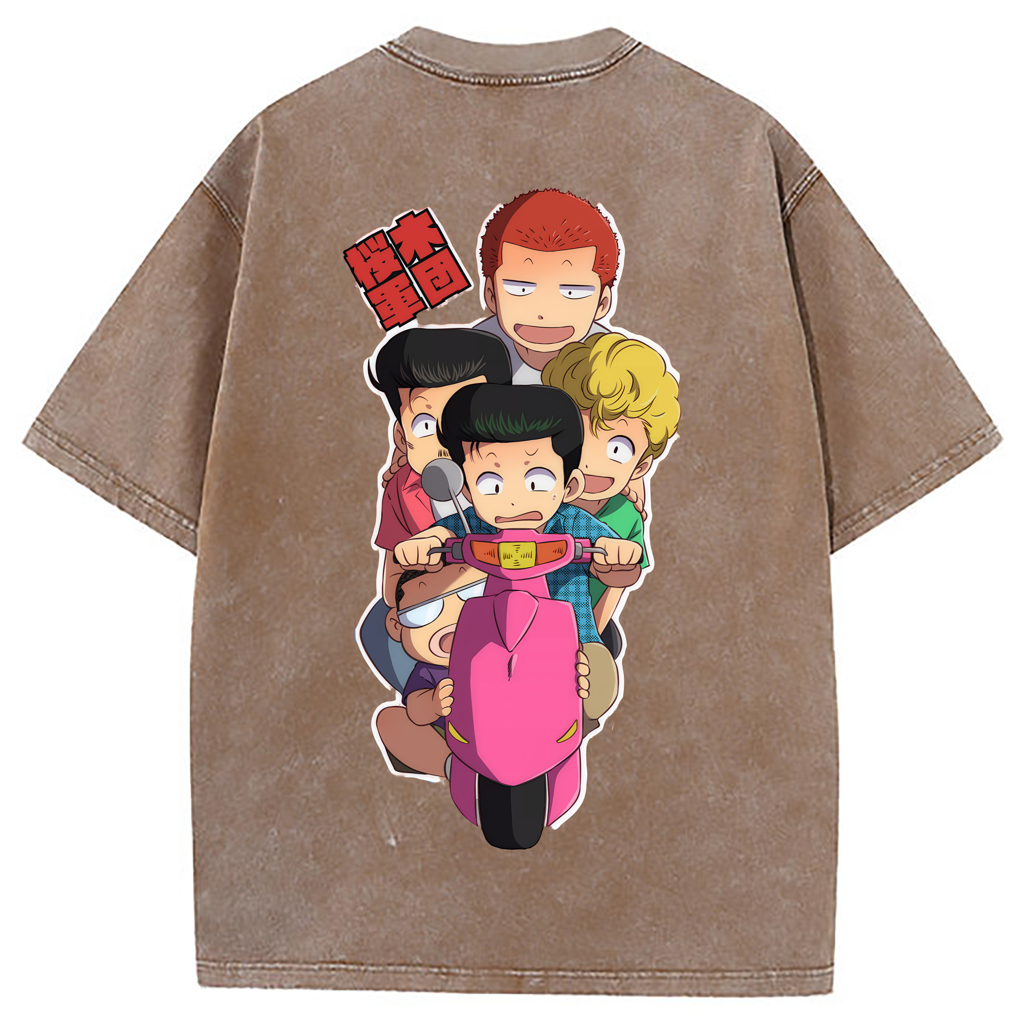 （画像用） SLAM DUNK／スラムダンク 綿100% ヴィンテージ風 半袖Tシャツ（背面プリント）