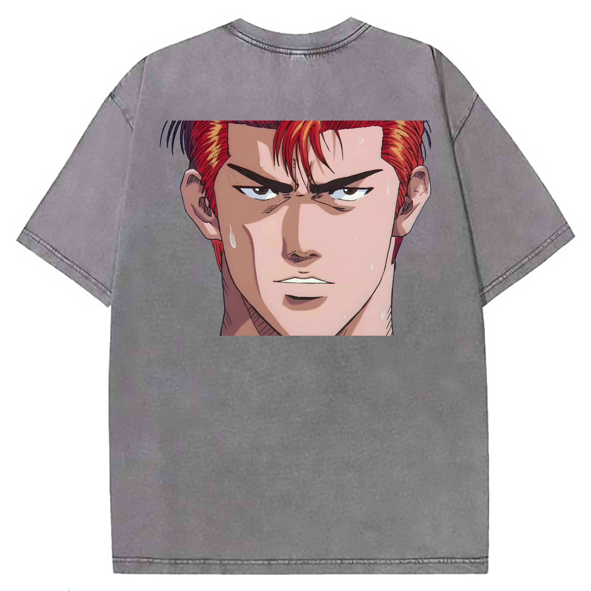 （画像用） SLAM DUNK／スラムダンク 綿100% ヴィンテージ風 半袖Tシャツ（背面プリント）