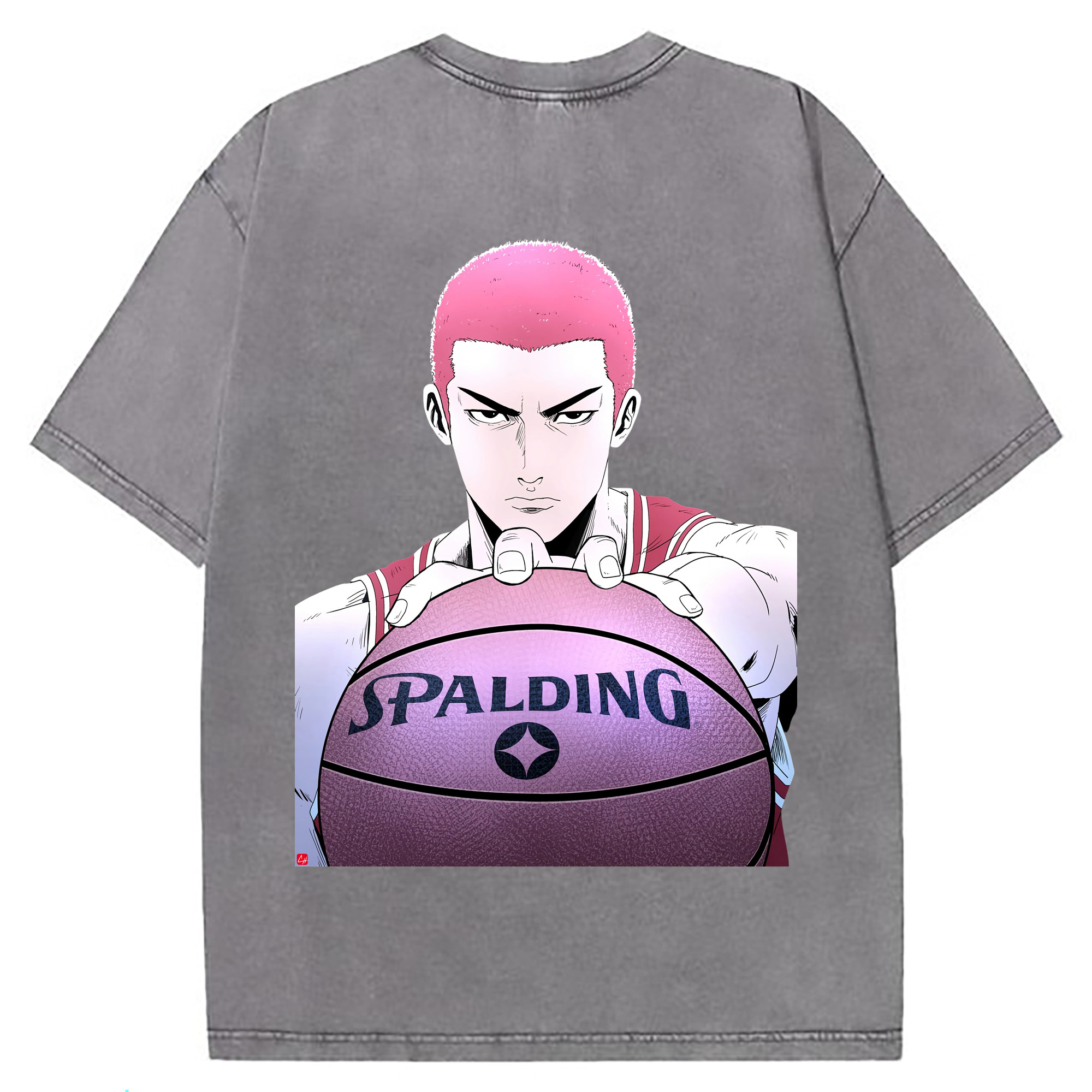 （画像用） SLAM DUNK／スラムダンク 綿100% ヴィンテージ風 半袖Tシャツ（背面プリント）