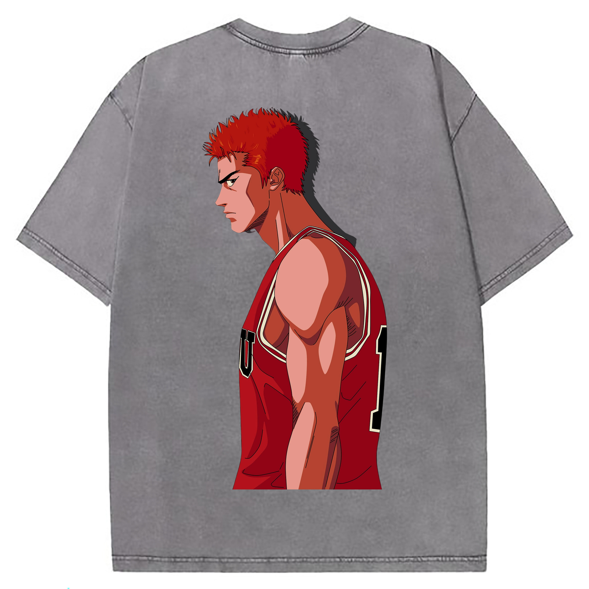 （画像用） SLAM DUNK／スラムダンク 綿100% ヴィンテージ風 半袖Tシャツ（背面プリント）