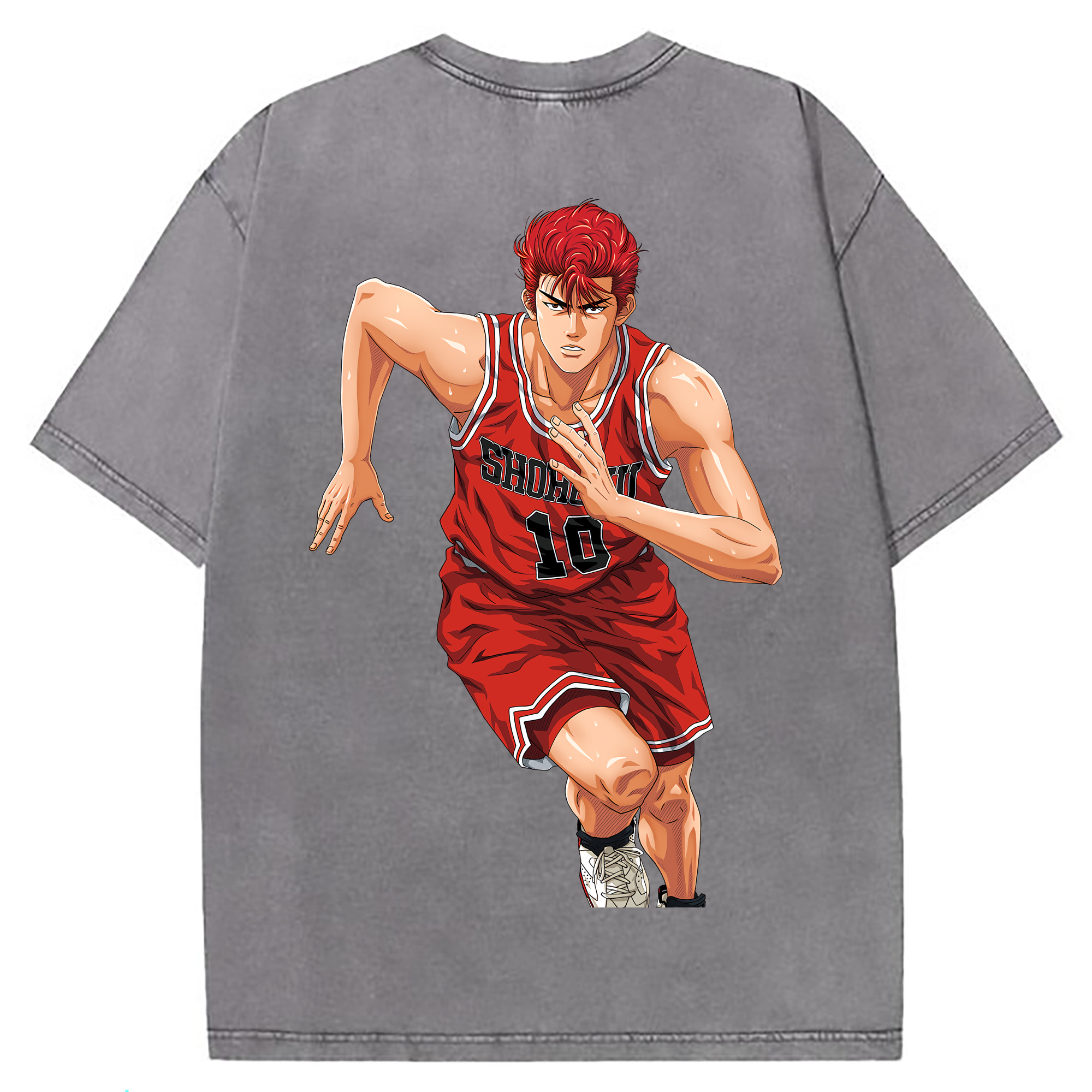 （画像用） SLAM DUNK／スラムダンク 綿100% ヴィンテージ風 半袖Tシャツ（背面プリント）
