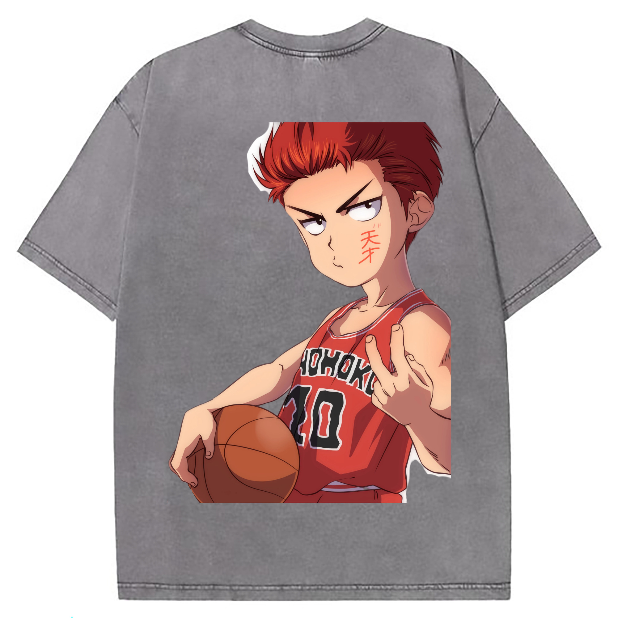 （画像用） SLAM DUNK／スラムダンク 綿100% ヴィンテージ風 半袖Tシャツ（背面プリント）