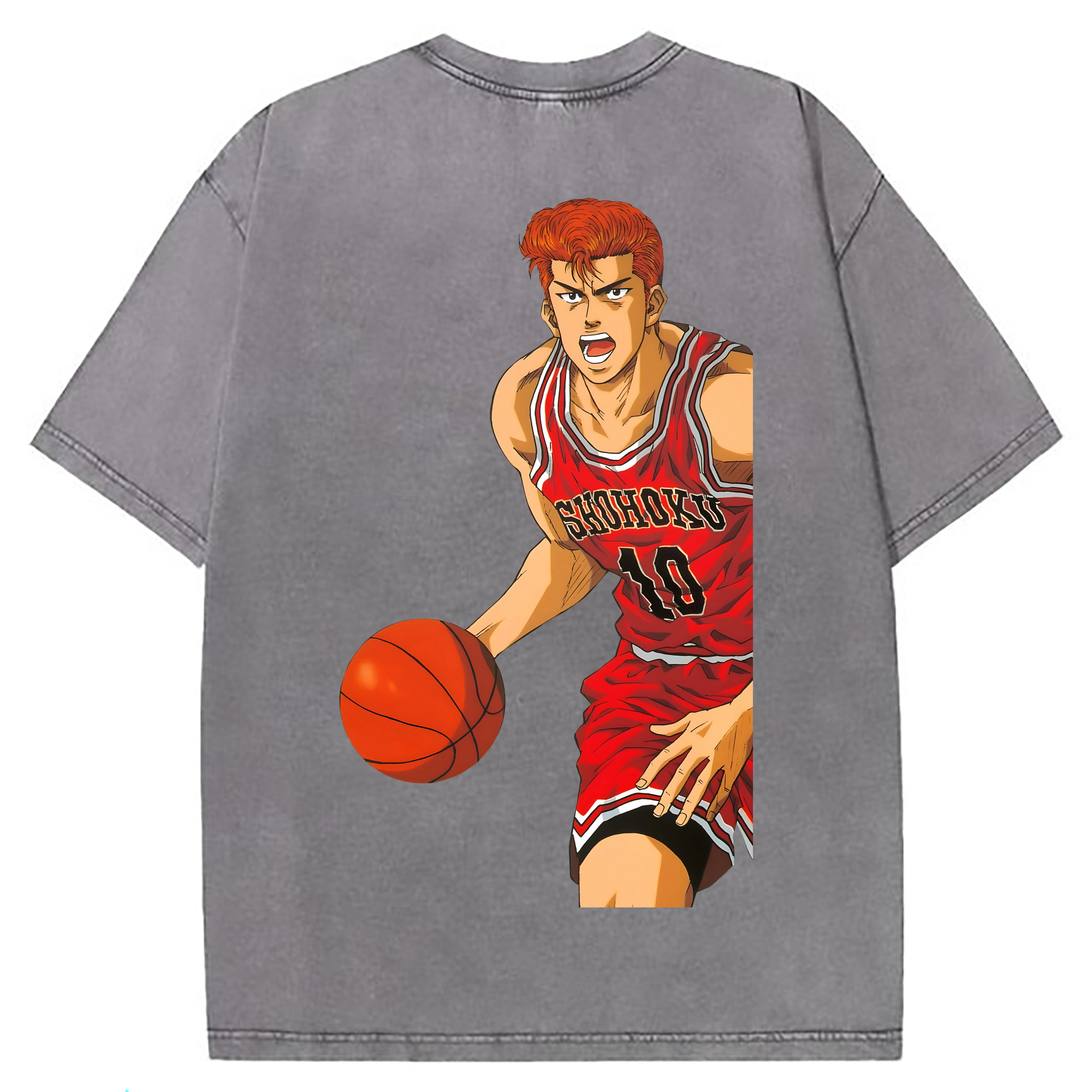（画像用） SLAM DUNK／スラムダンク 綿100% ヴィンテージ風 半袖Tシャツ（背面プリント）