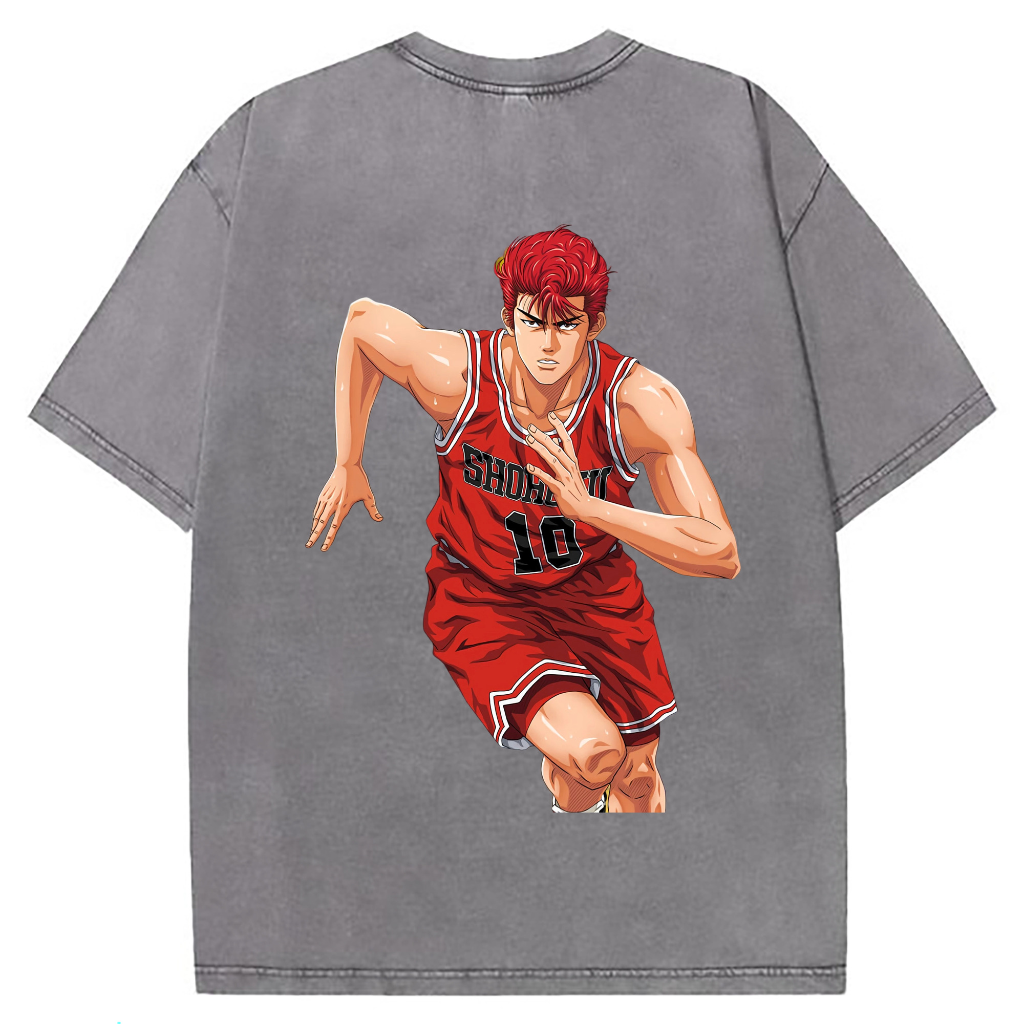 （画像用） SLAM DUNK／スラムダンク 綿100% ヴィンテージ風 半袖Tシャツ（背面プリント）