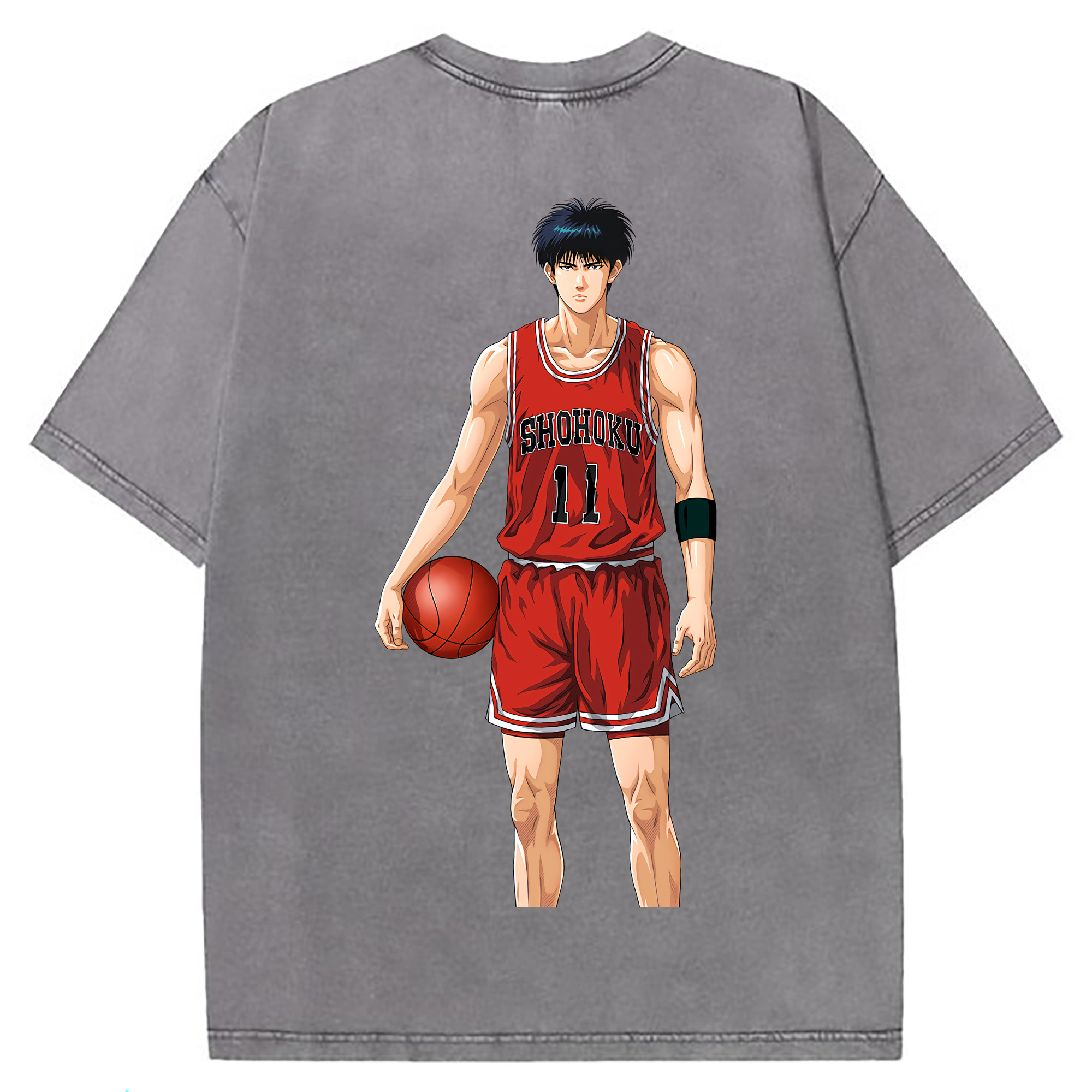 （画像用） SLAM DUNK／スラムダンク 綿100% ヴィンテージ風 半袖Tシャツ（背面プリント）