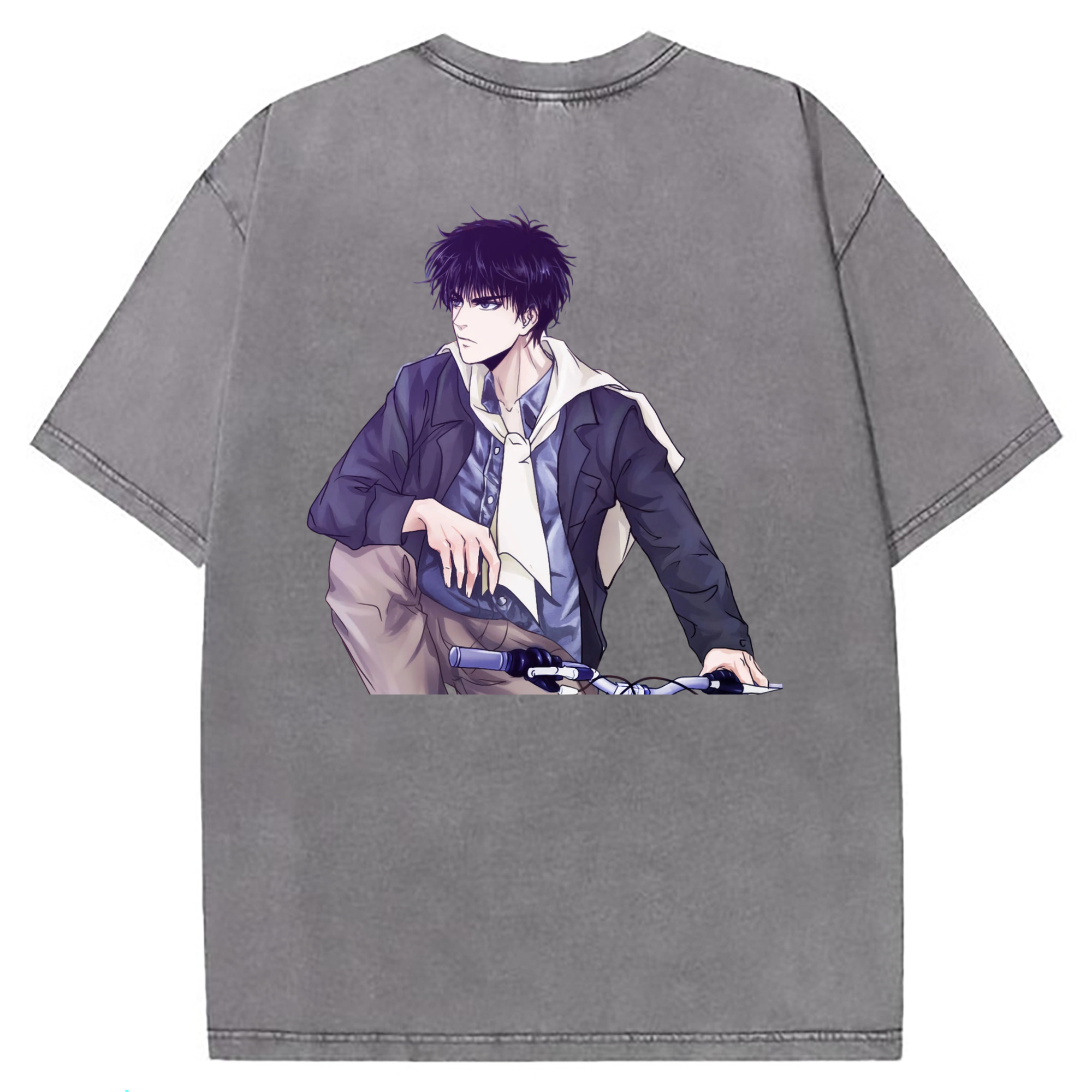 （画像用） SLAM DUNK／スラムダンク 綿100% ヴィンテージ風 半袖Tシャツ（背面プリント）