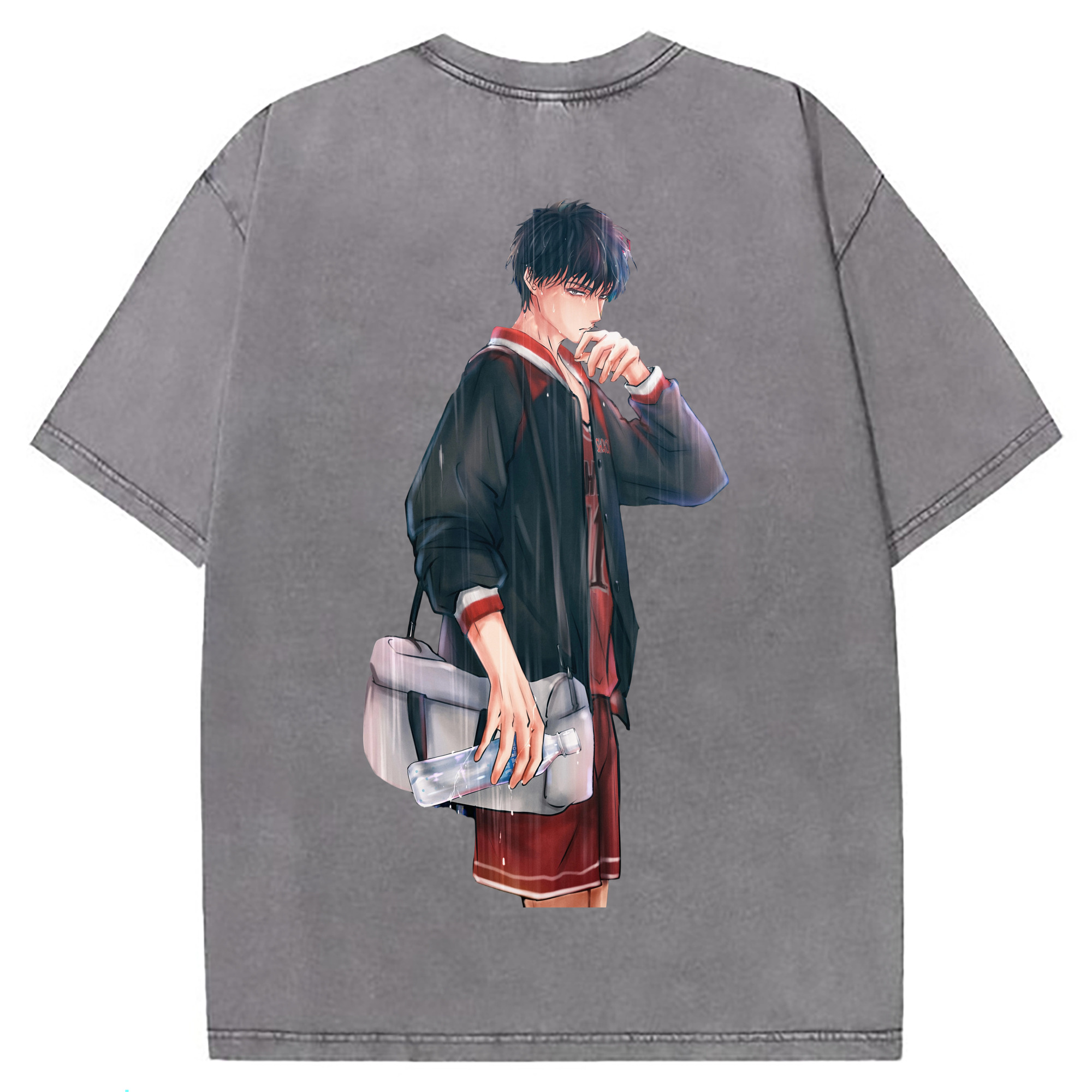 （画像用） SLAM DUNK／スラムダンク 綿100% ヴィンテージ風 半袖Tシャツ（背面プリント）