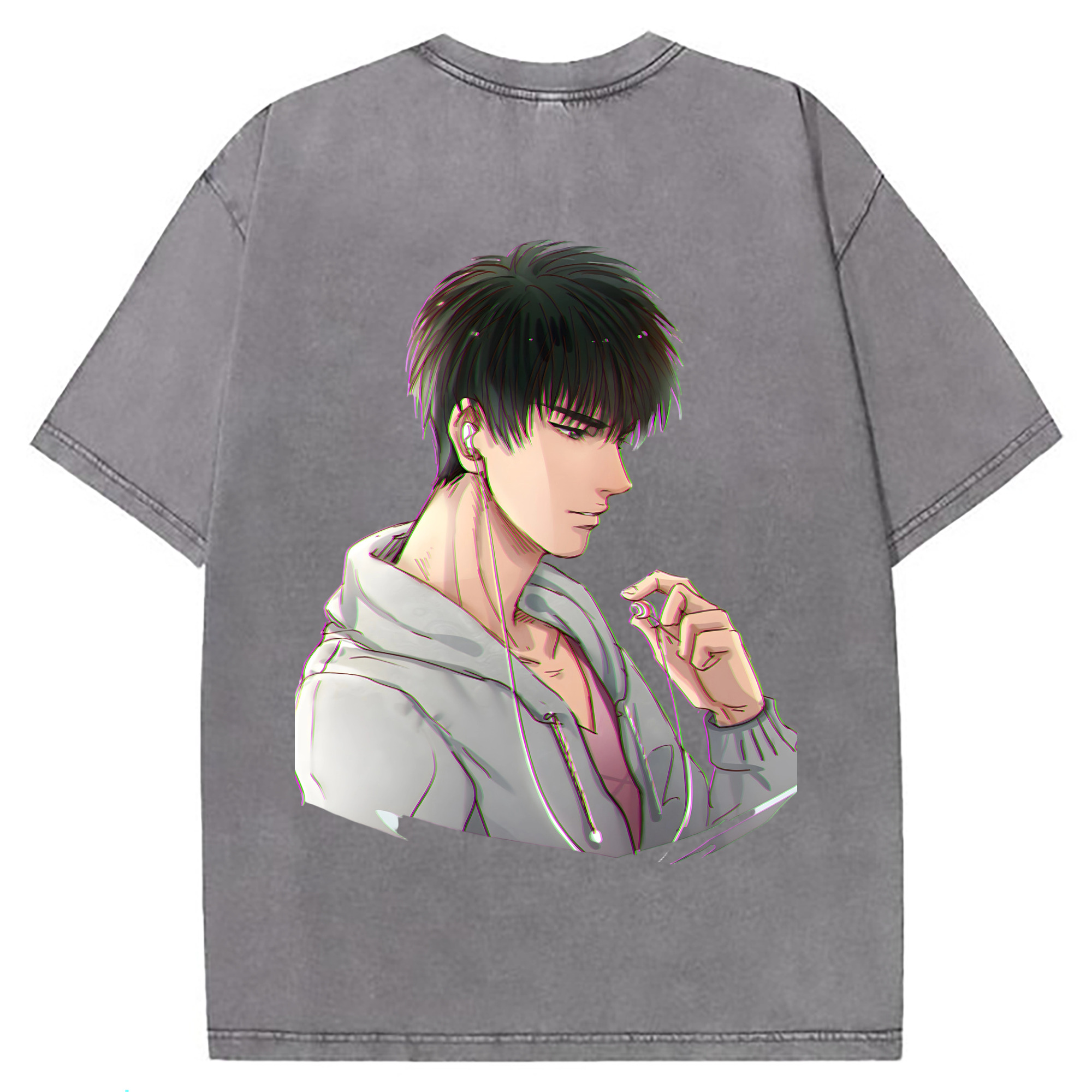（画像用） SLAM DUNK／スラムダンク 綿100% ヴィンテージ風 半袖Tシャツ（背面プリント）