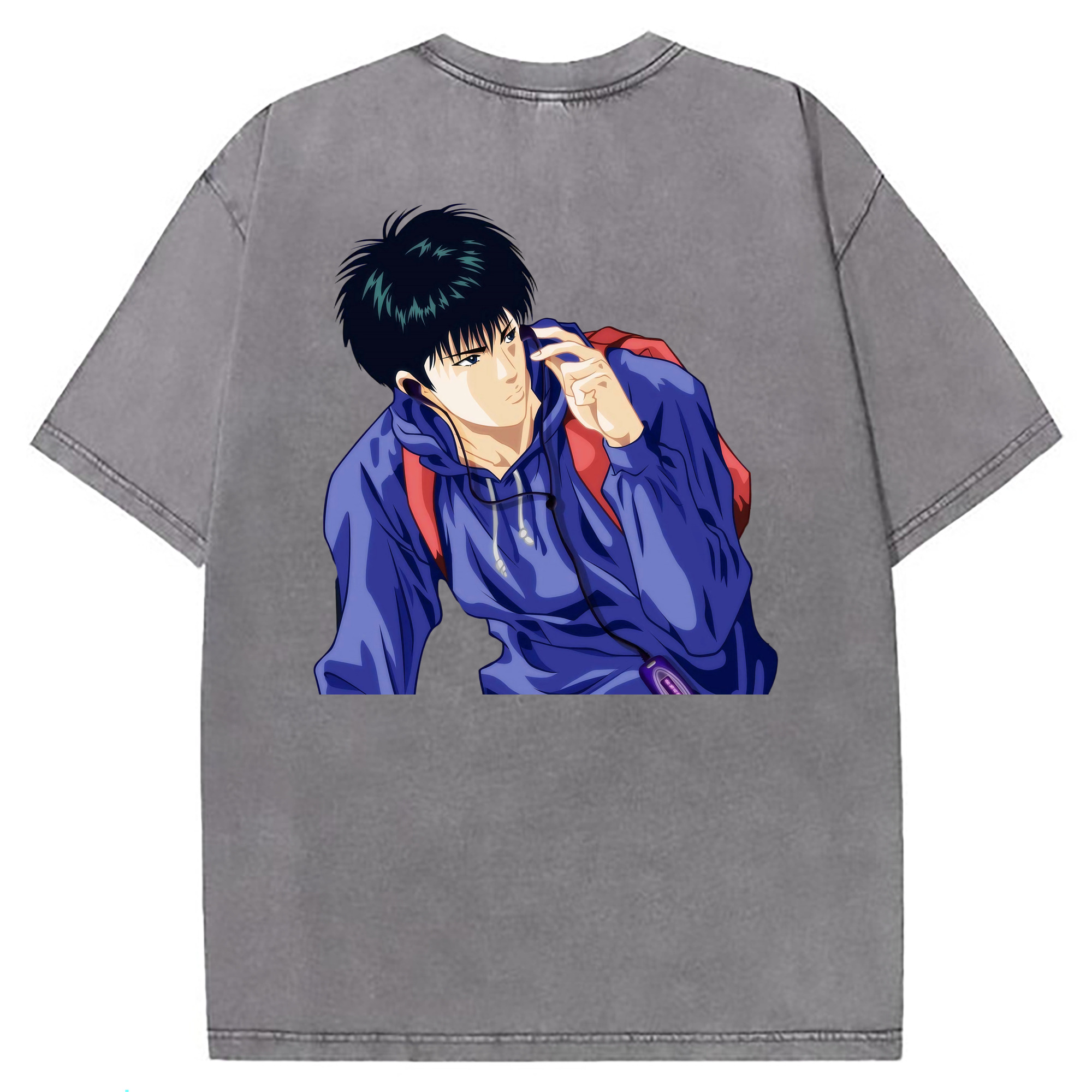 （画像用） SLAM DUNK／スラムダンク 綿100% ヴィンテージ風 半袖Tシャツ（背面プリント）