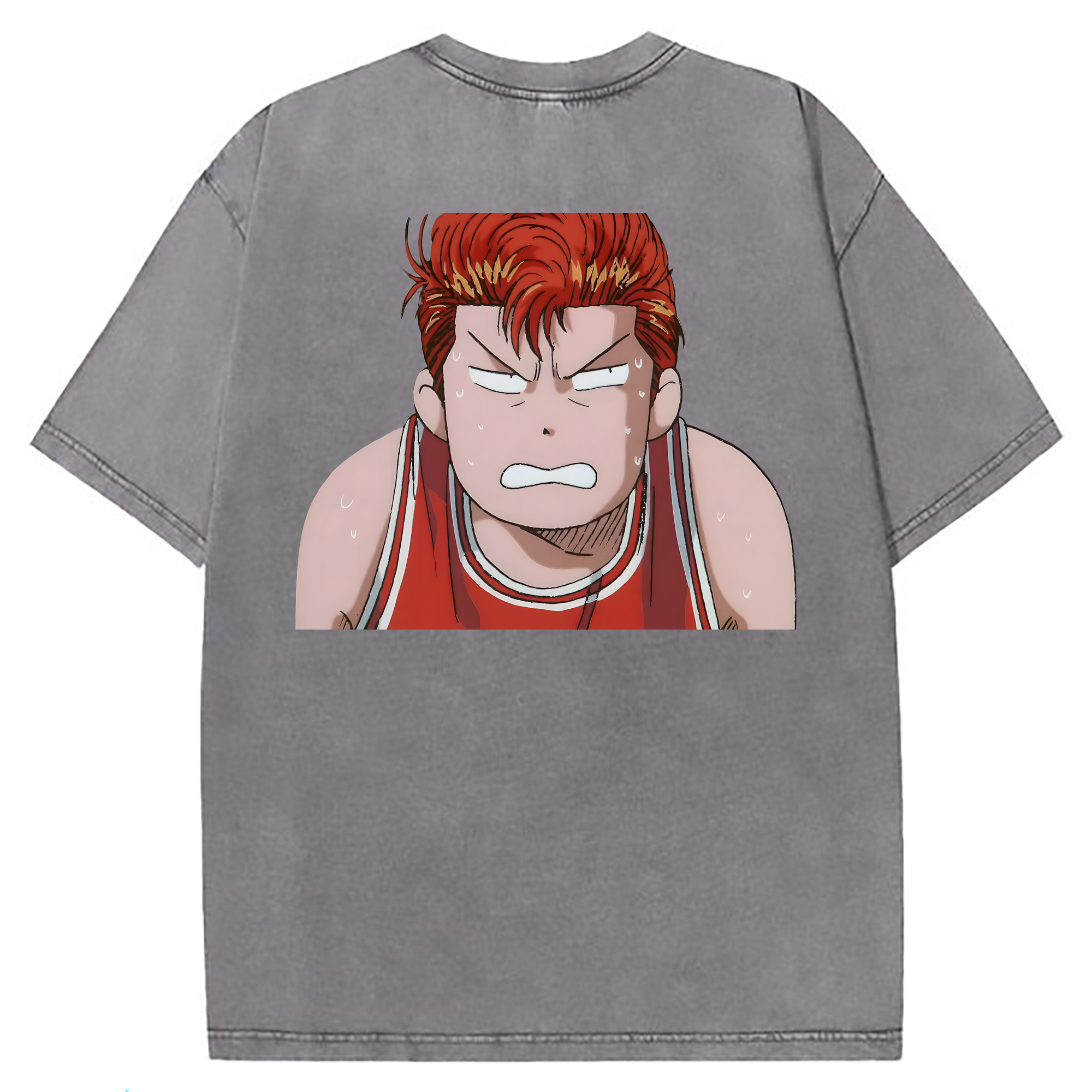 （画像用） SLAM DUNK／スラムダンク 綿100% ヴィンテージ風 半袖Tシャツ（背面プリント）