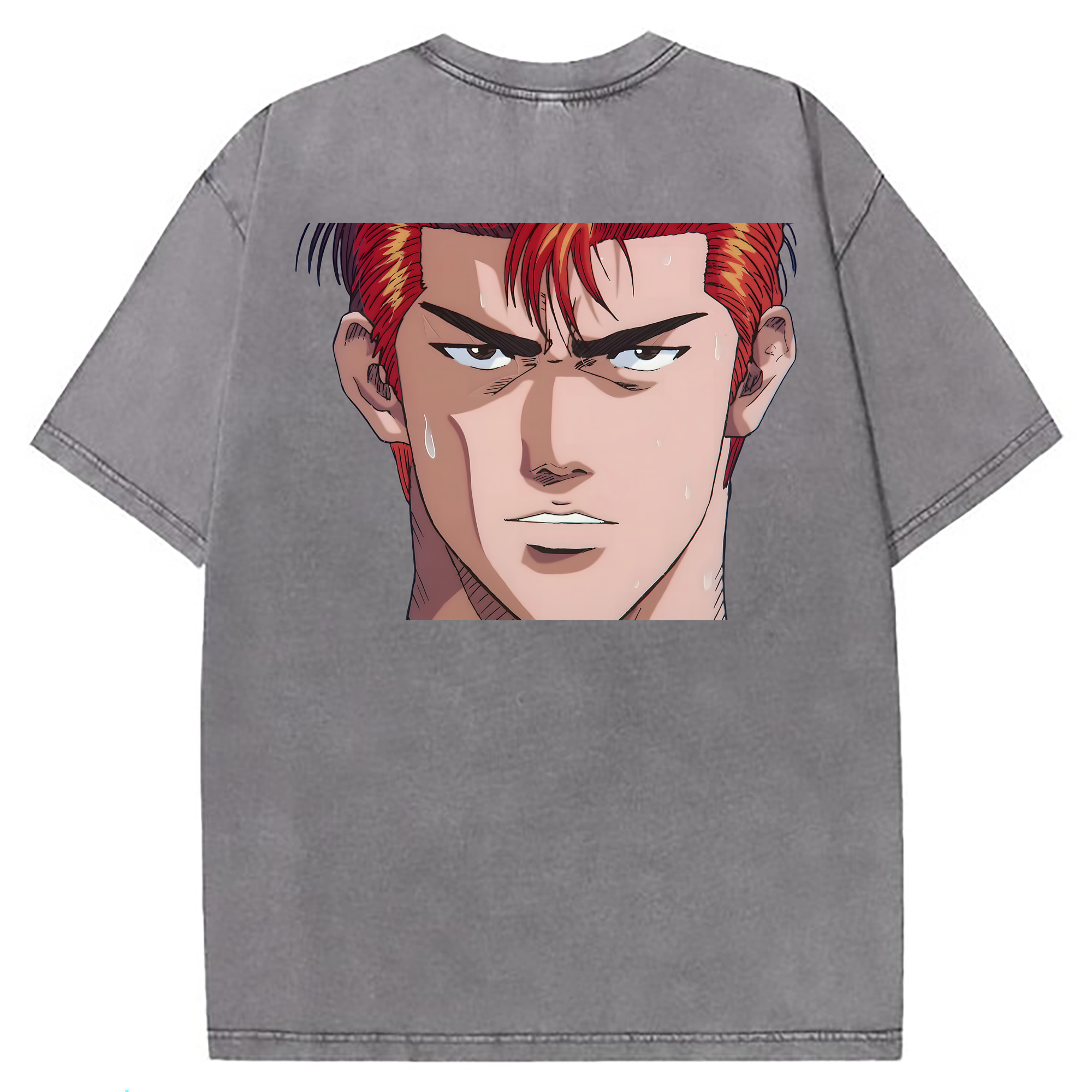 （画像用） SLAM DUNK／スラムダンク 綿100% ヴィンテージ風 半袖Tシャツ（背面プリント）