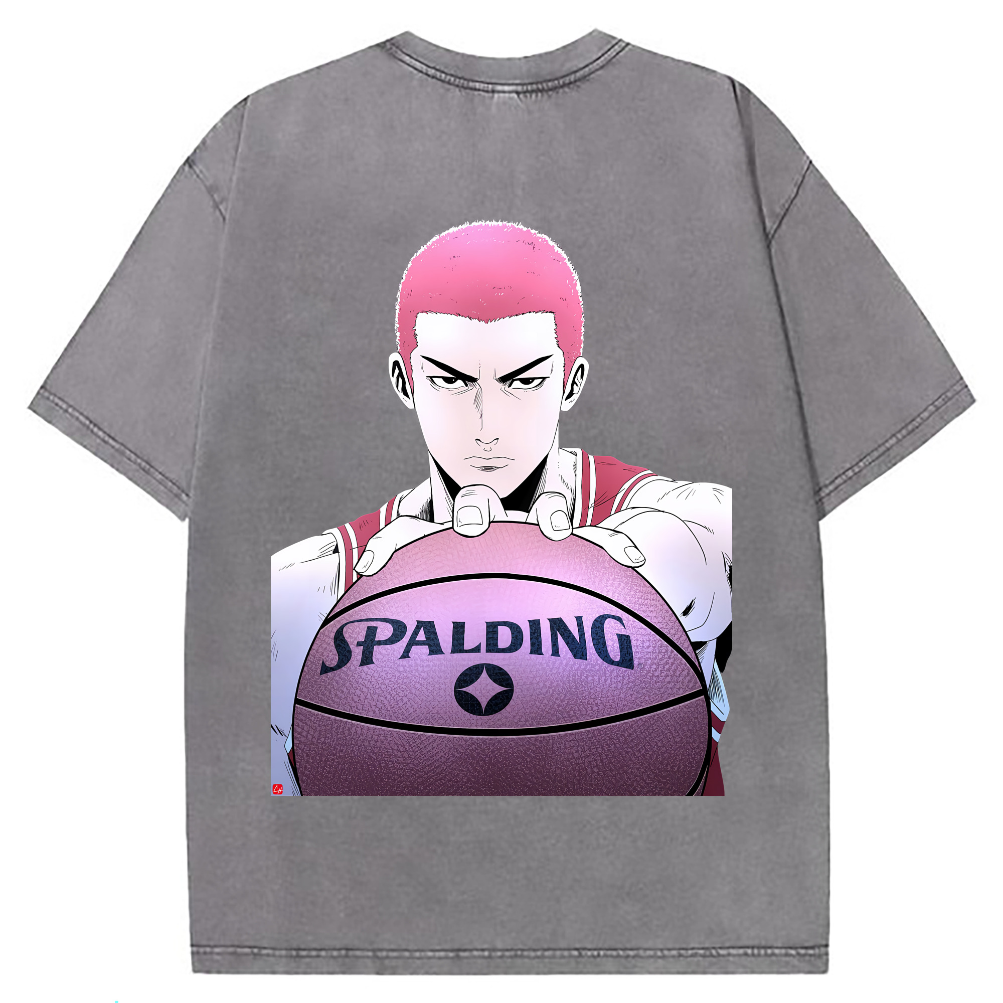 （画像用） SLAM DUNK／スラムダンク 綿100% ヴィンテージ風 半袖Tシャツ（背面プリント）