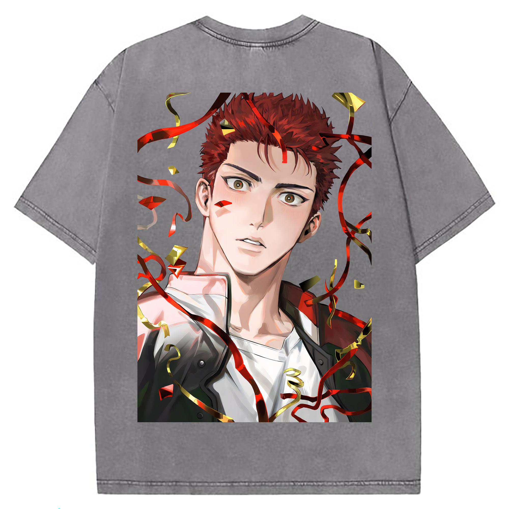 （画像用） SLAM DUNK／スラムダンク 綿100% ヴィンテージ風 半袖Tシャツ（背面プリント）