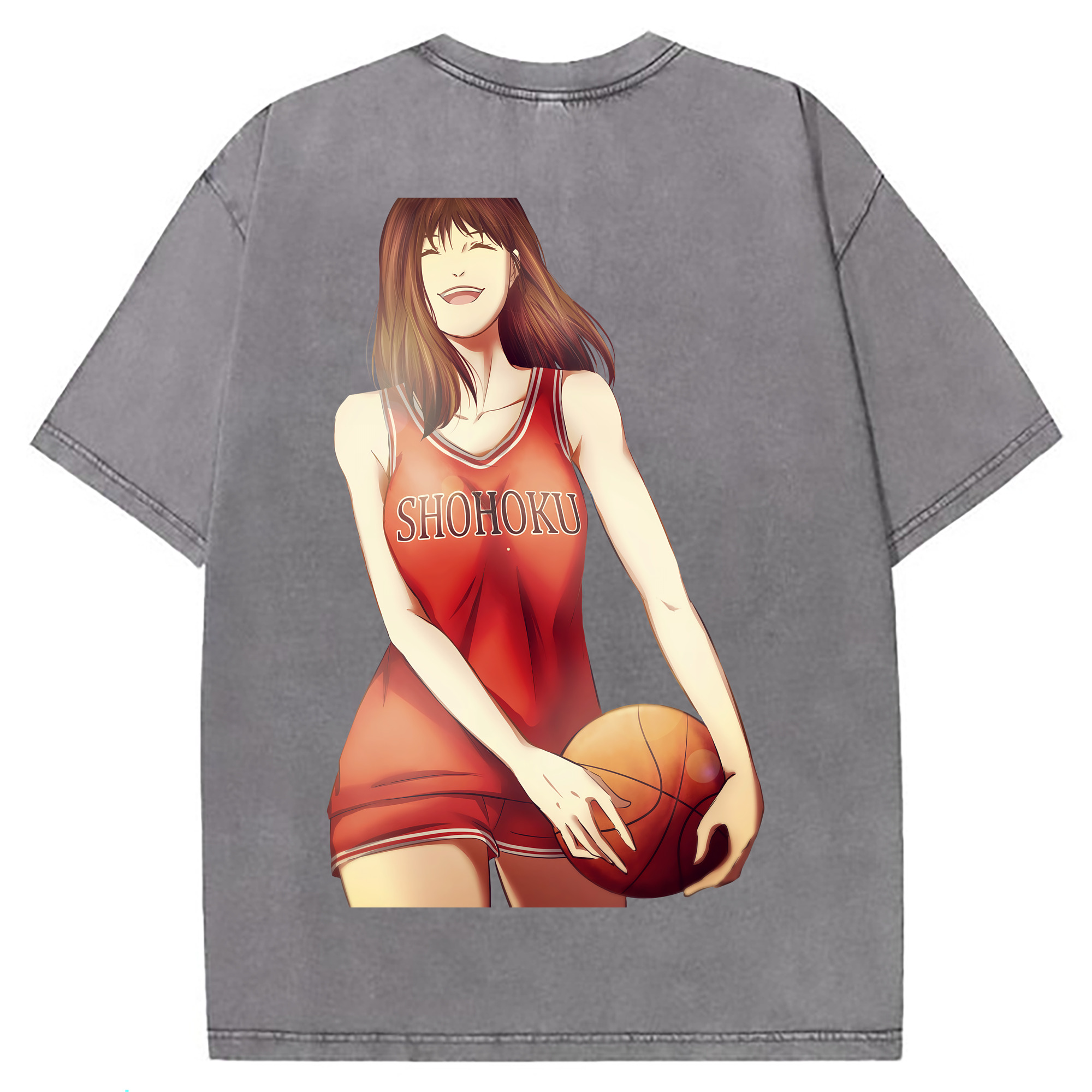 （画像用） SLAM DUNK／スラムダンク 綿100% ヴィンテージ風 半袖Tシャツ（背面プリント）