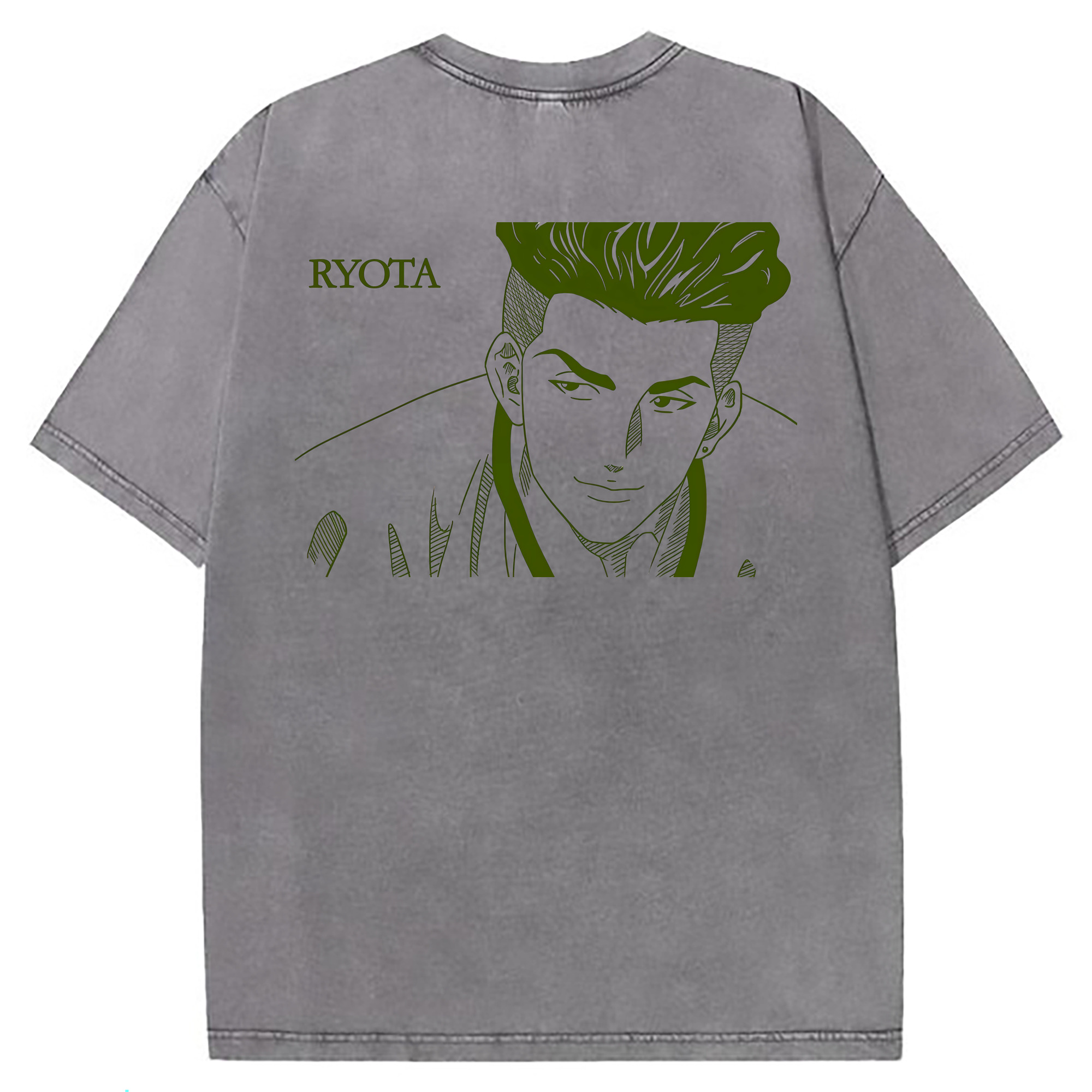 （画像用） SLAM DUNK／スラムダンク 綿100% ヴィンテージ風 半袖Tシャツ（背面プリント）