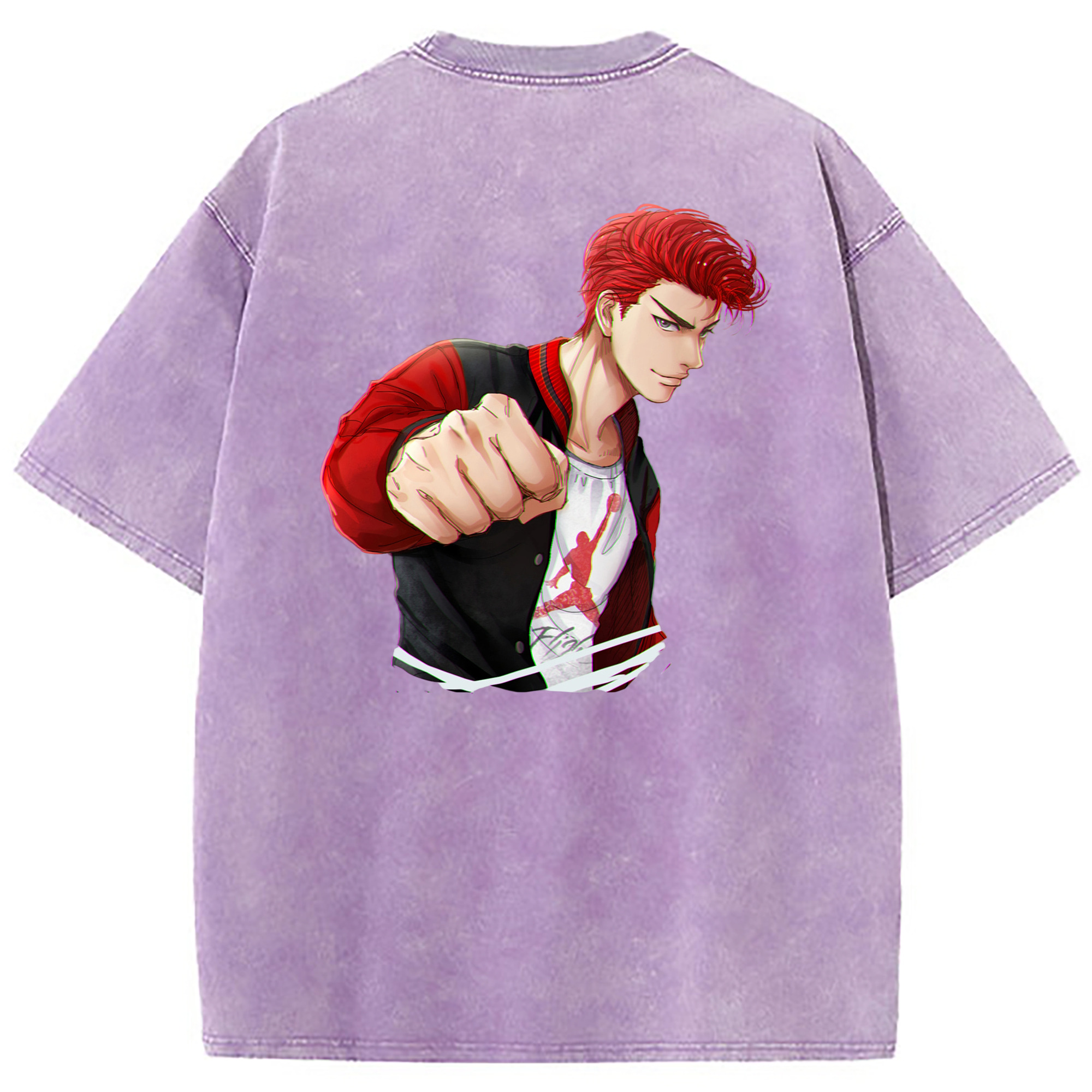 （画像用） SLAM DUNK／スラムダンク 綿100% ヴィンテージ風 半袖Tシャツ（背面プリント）
