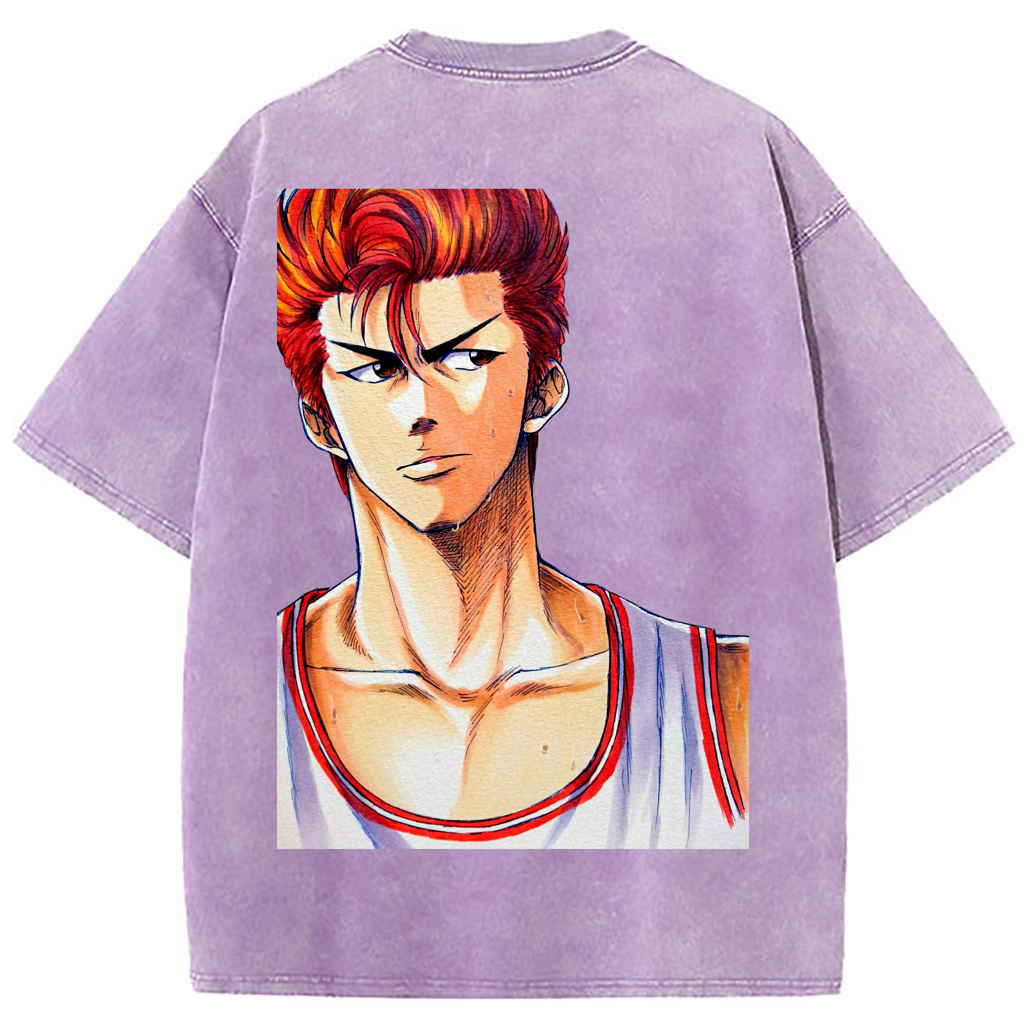 （画像用） SLAM DUNK／スラムダンク 綿100% ヴィンテージ風 半袖Tシャツ（背面プリント）