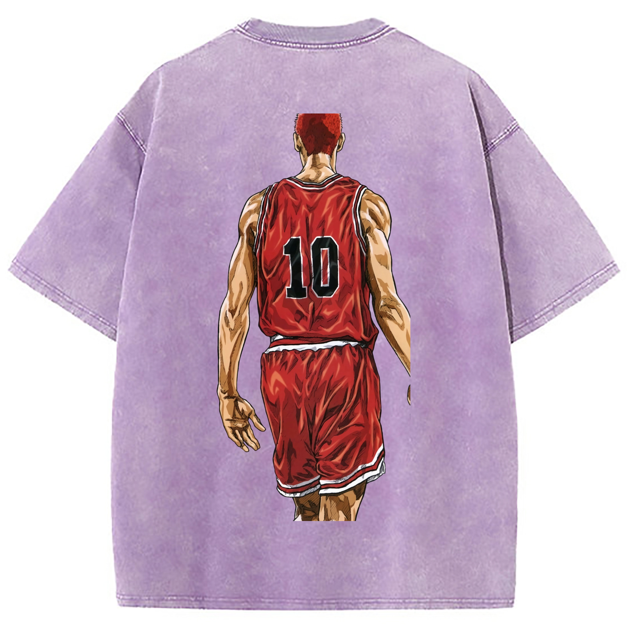 （画像用） SLAM DUNK／スラムダンク 綿100% ヴィンテージ風 半袖Tシャツ（背面プリント）