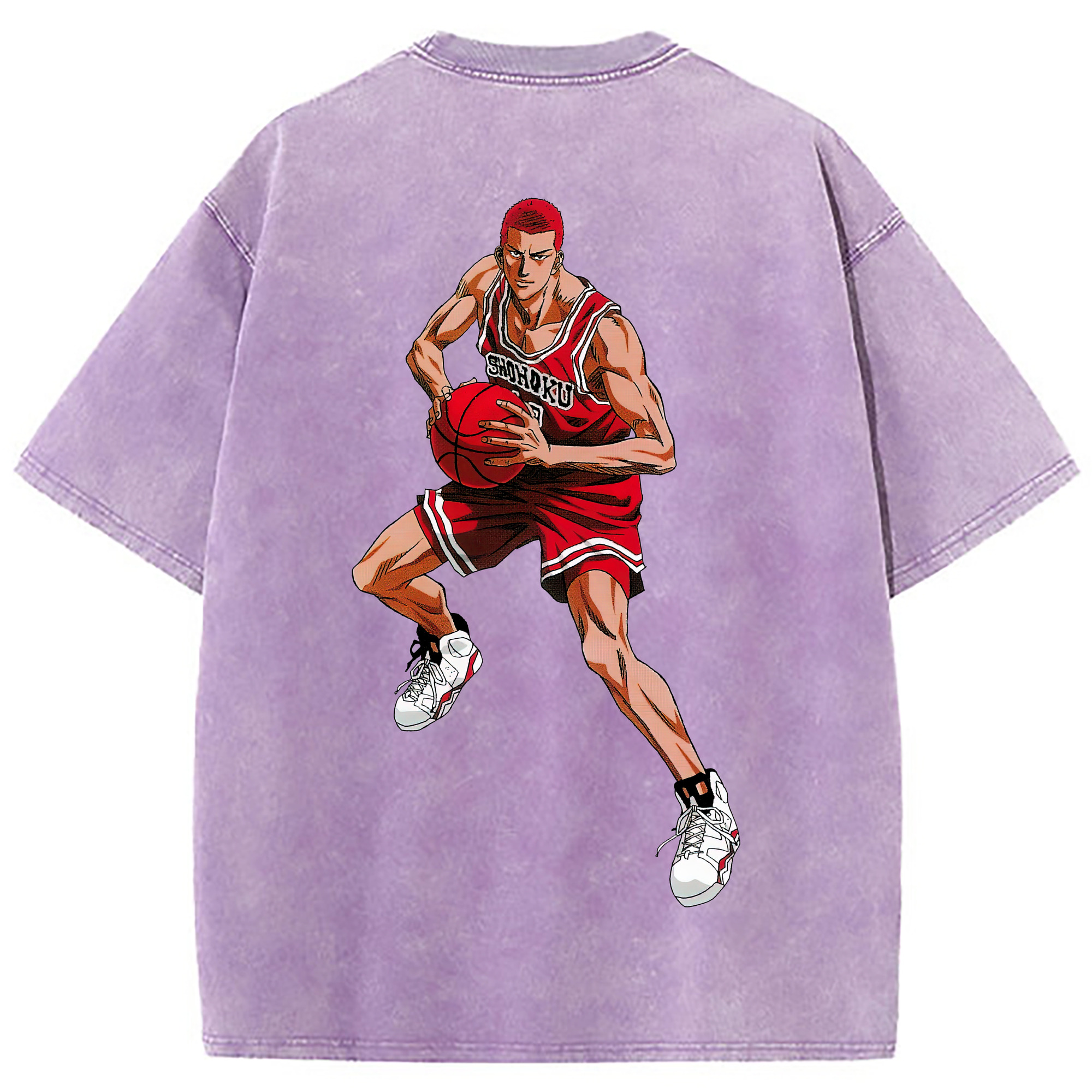 （画像用） SLAM DUNK／スラムダンク 綿100% ヴィンテージ風 半袖Tシャツ（背面プリント）