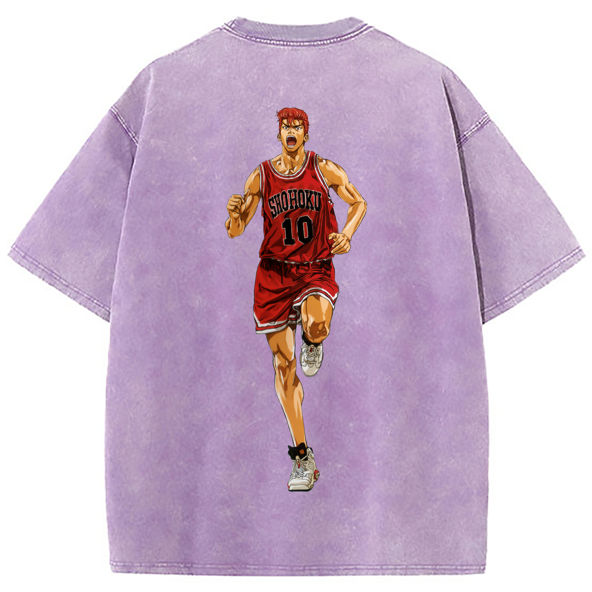 （画像用） SLAM DUNK／スラムダンク 綿100% ヴィンテージ風 半袖Tシャツ（背面プリント）