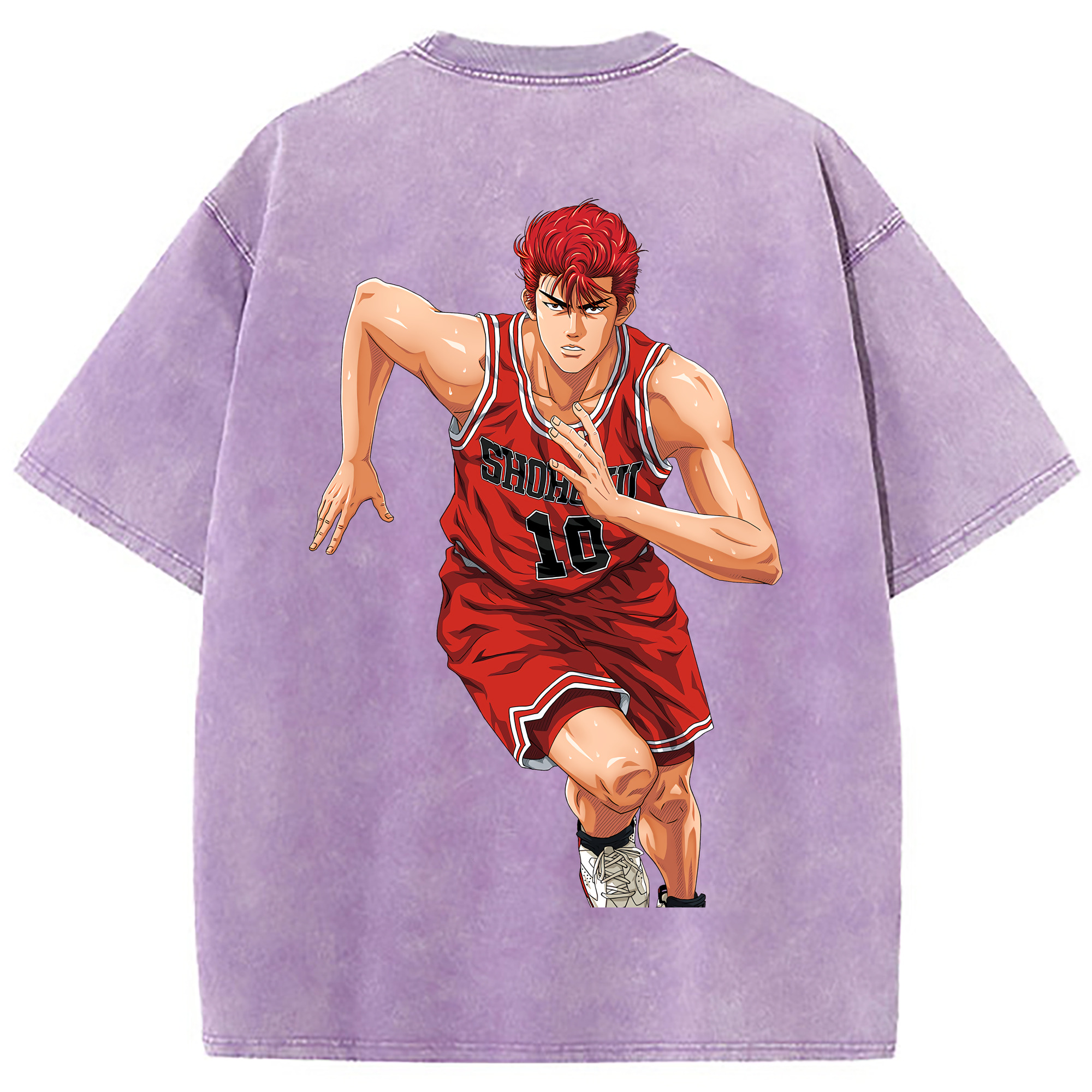 （画像用） SLAM DUNK／スラムダンク 綿100% ヴィンテージ風 半袖Tシャツ（背面プリント）