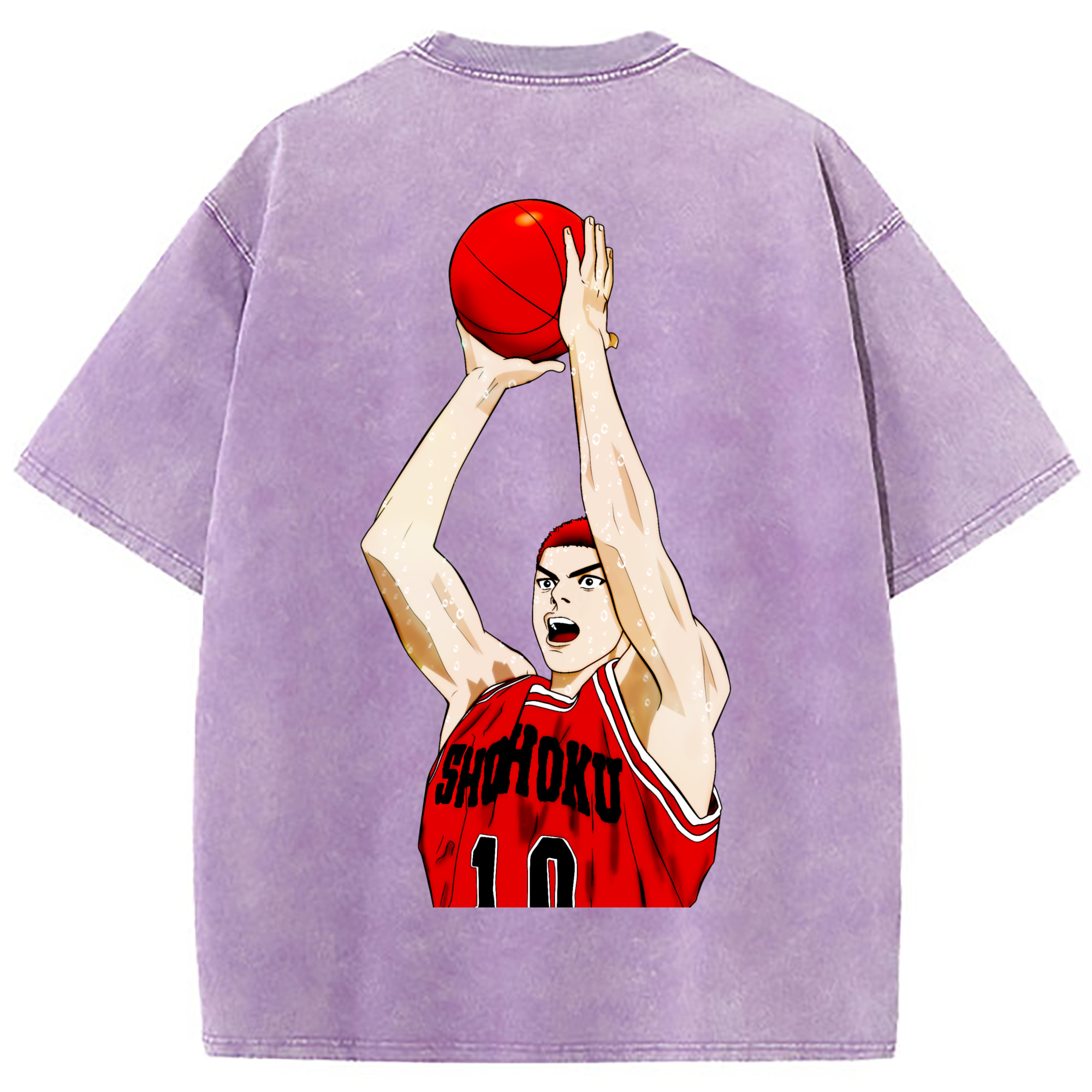 （画像用） SLAM DUNK／スラムダンク 綿100% ヴィンテージ風 半袖Tシャツ（背面プリント）