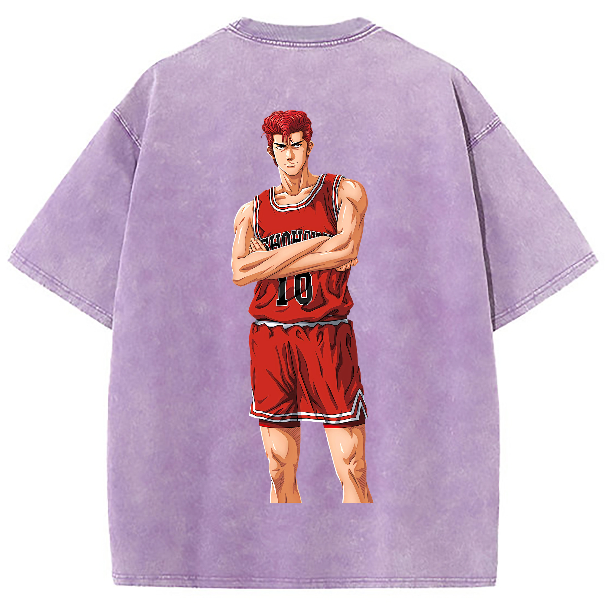 （画像用） SLAM DUNK／スラムダンク 綿100% ヴィンテージ風 半袖Tシャツ（背面プリント）