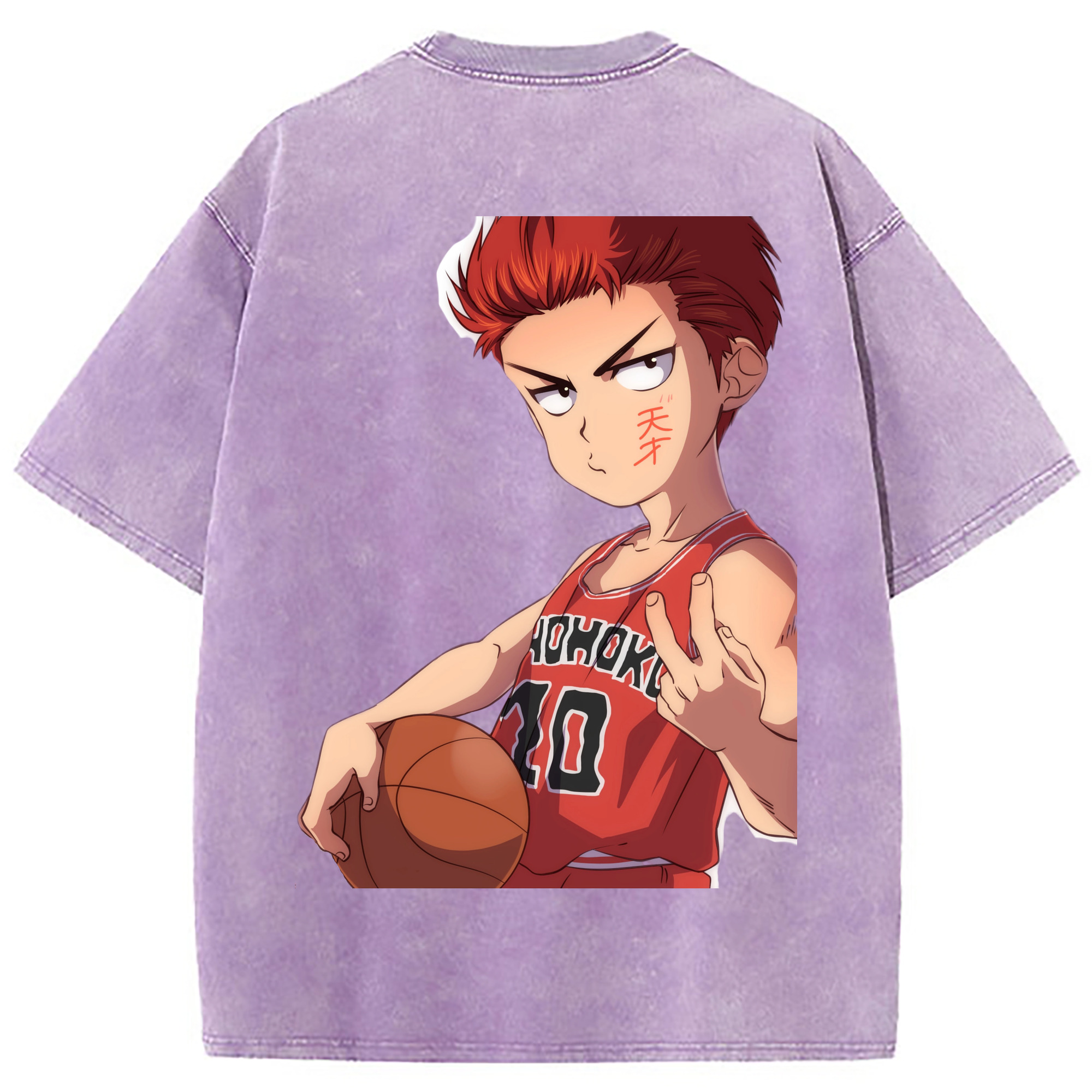 （画像用） SLAM DUNK／スラムダンク 綿100% ヴィンテージ風 半袖Tシャツ（背面プリント）