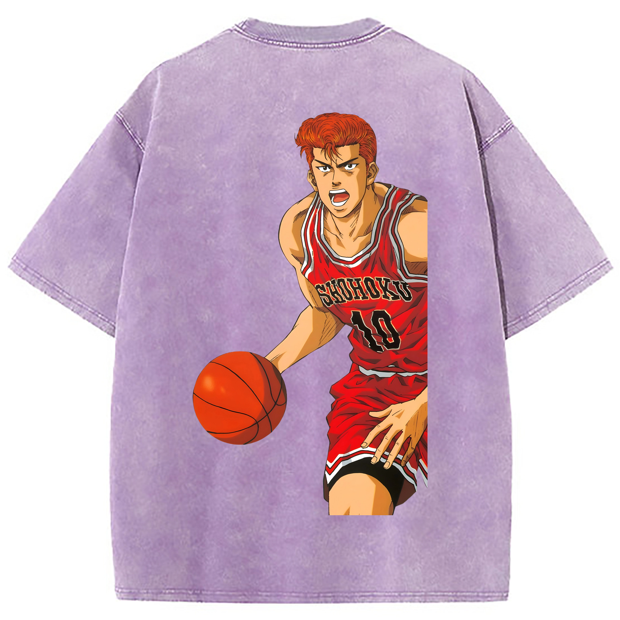 （画像用） SLAM DUNK／スラムダンク 綿100% ヴィンテージ風 半袖Tシャツ（背面プリント）
