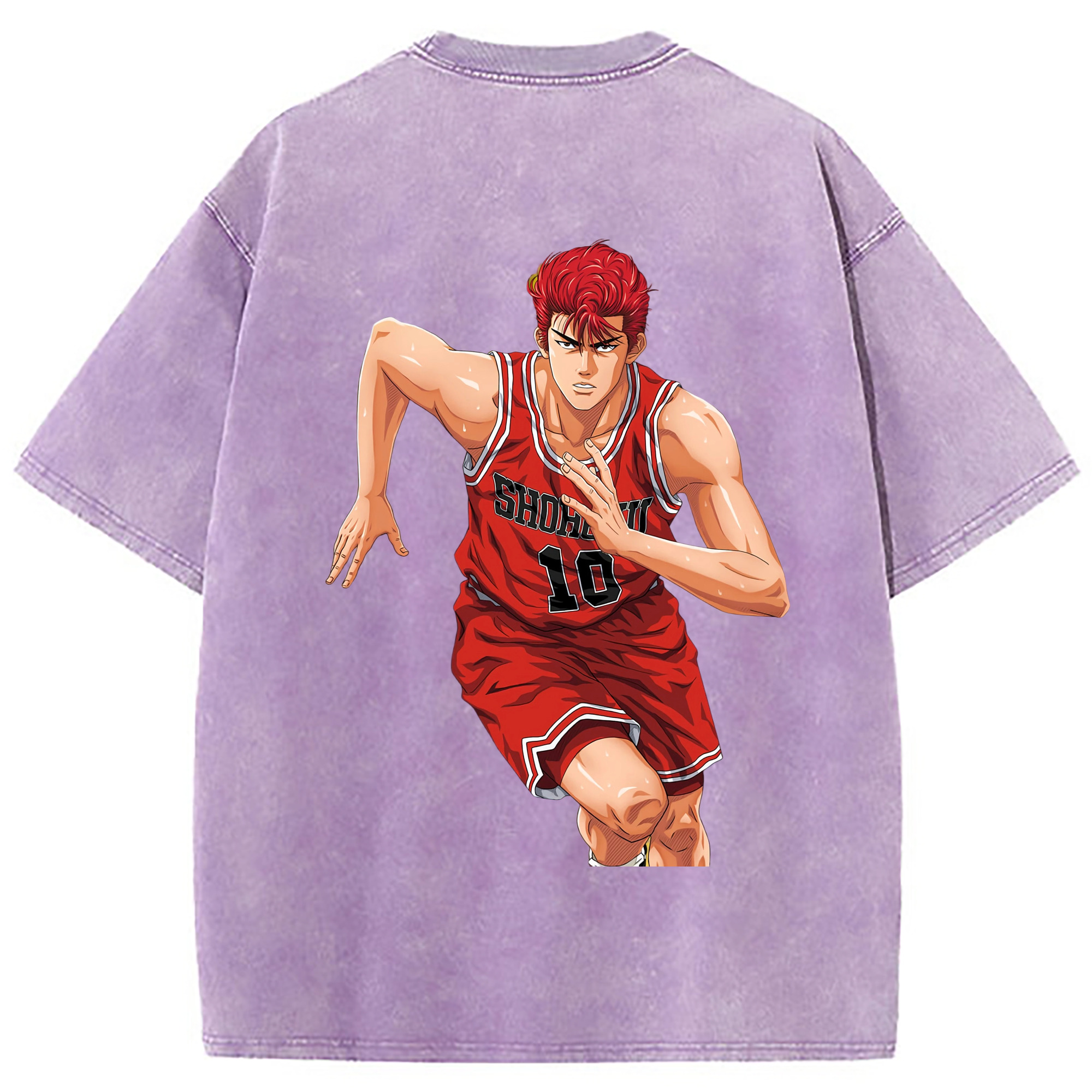 （画像用） SLAM DUNK／スラムダンク 綿100% ヴィンテージ風 半袖Tシャツ（背面プリント）